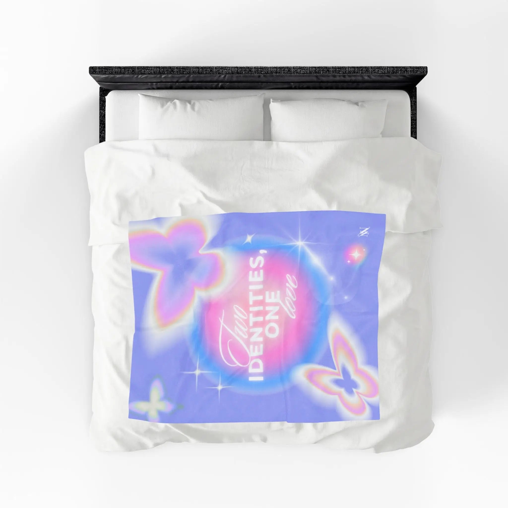 Two Identities One Love Romantic Lovers Gifts Blanket
