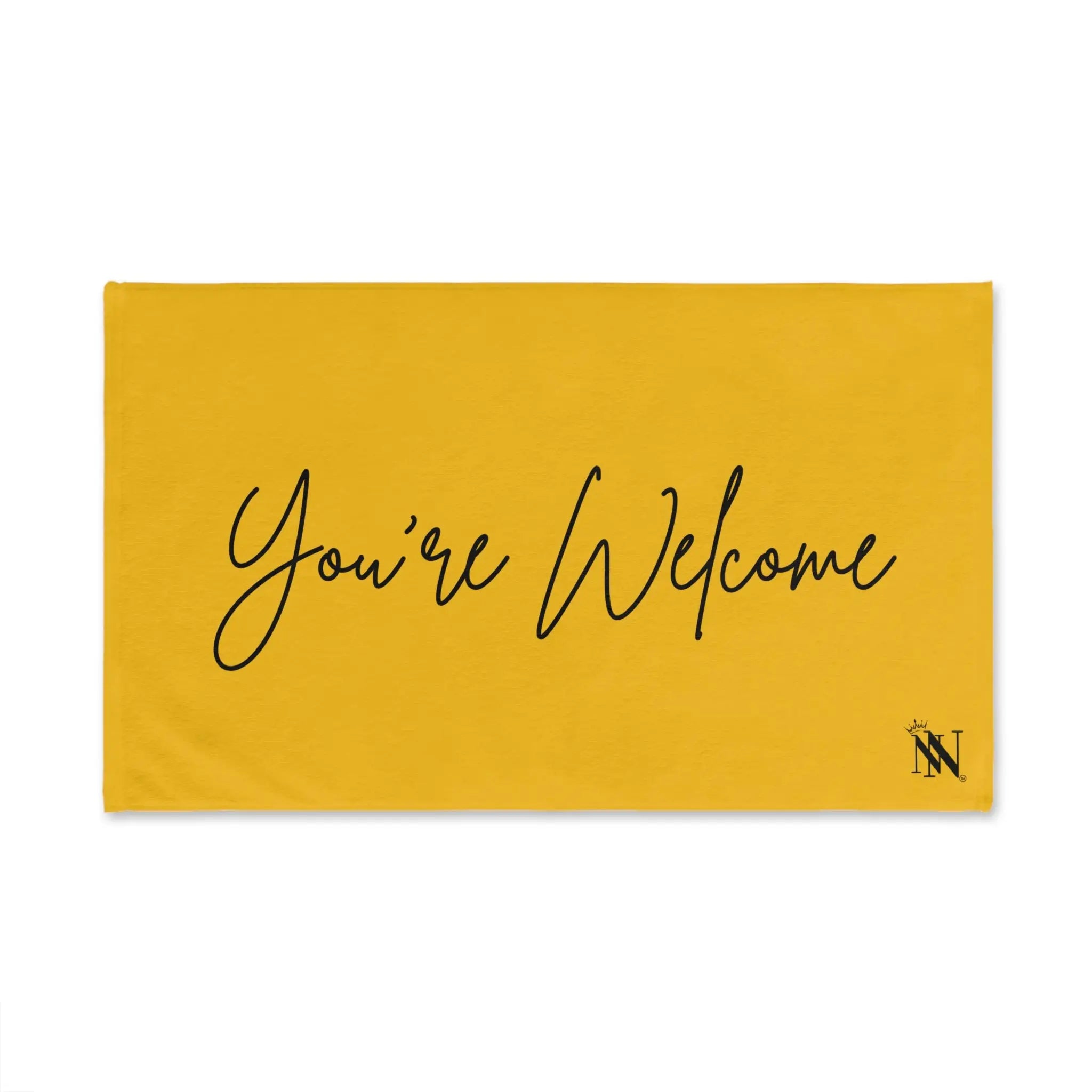 You’re Welcome Yellow | Mix & Match Classic Fun-Flirty Lovers’ Towels