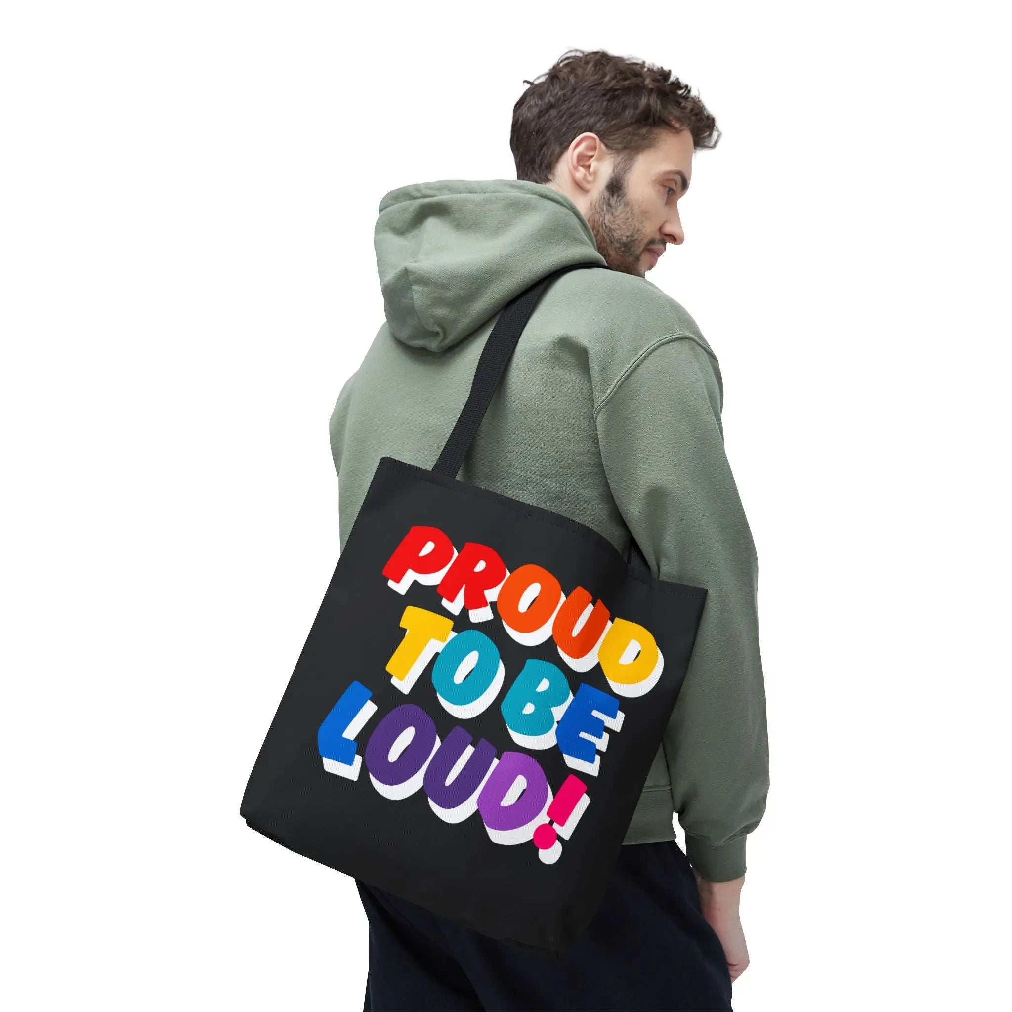 Proud to be Loud! Rainbow Fun Everyday Cute Tote Bag