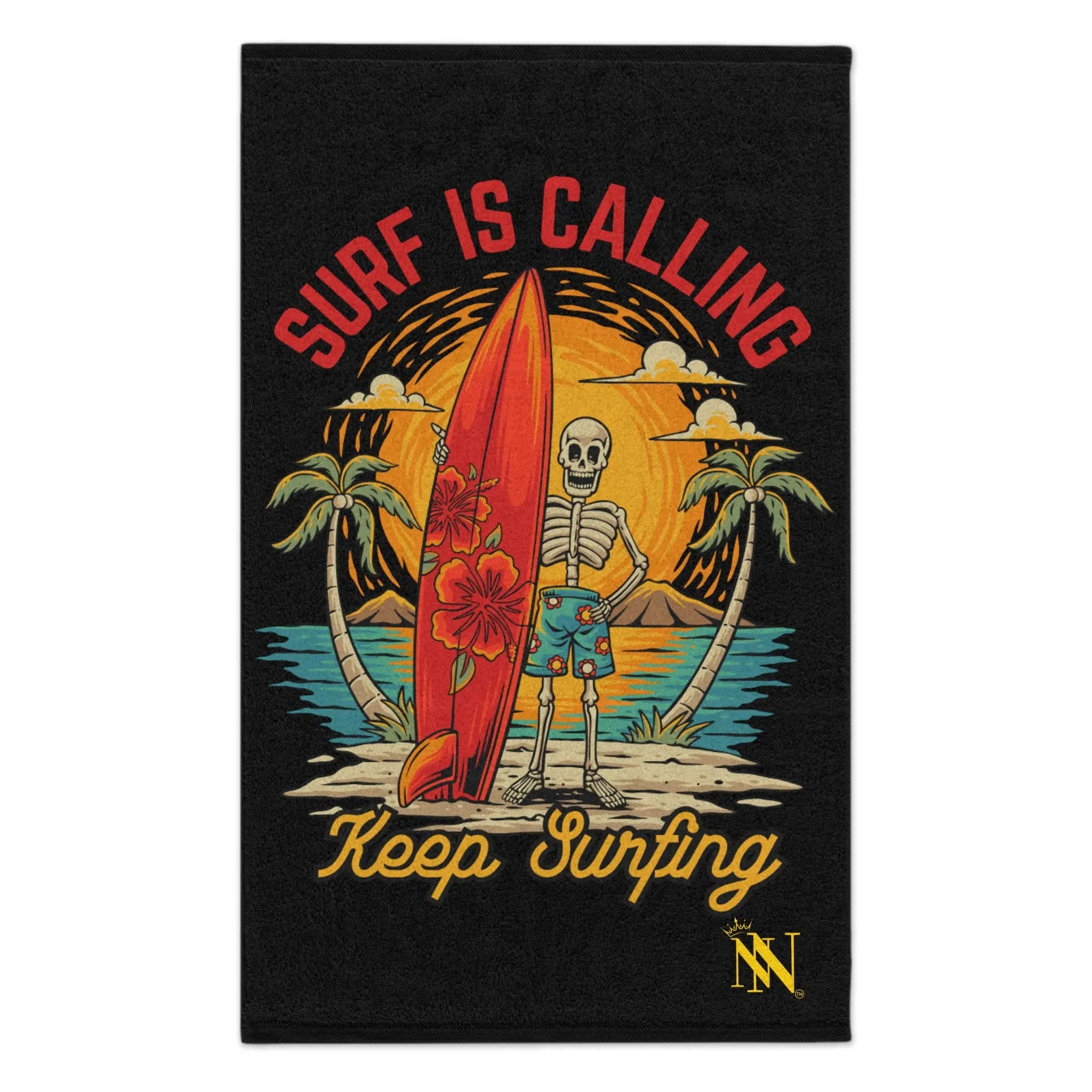 Keep Surfing Skeleton Beach | Mix & Match Soft Fun-Flirty Lovers’ Towels