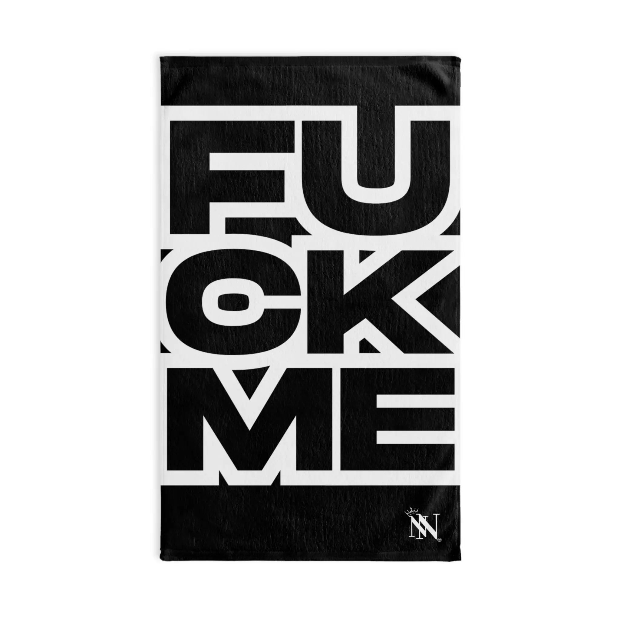 FUCK ME Block Letter Black Cum Towel