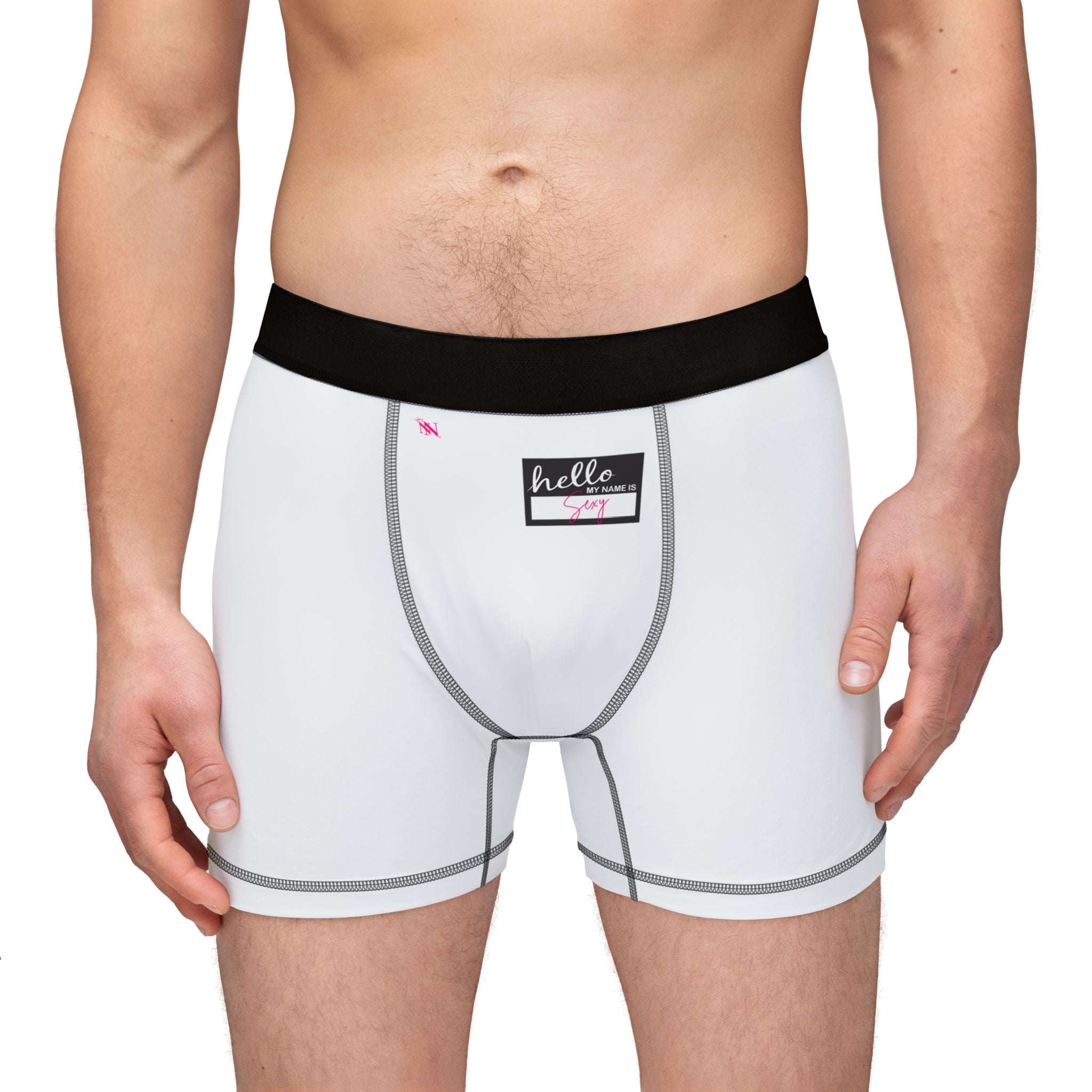 Hello My Name Is Sexy Tag | Mix & Match Fun-Flirty Lovers’ Boxer Briefs