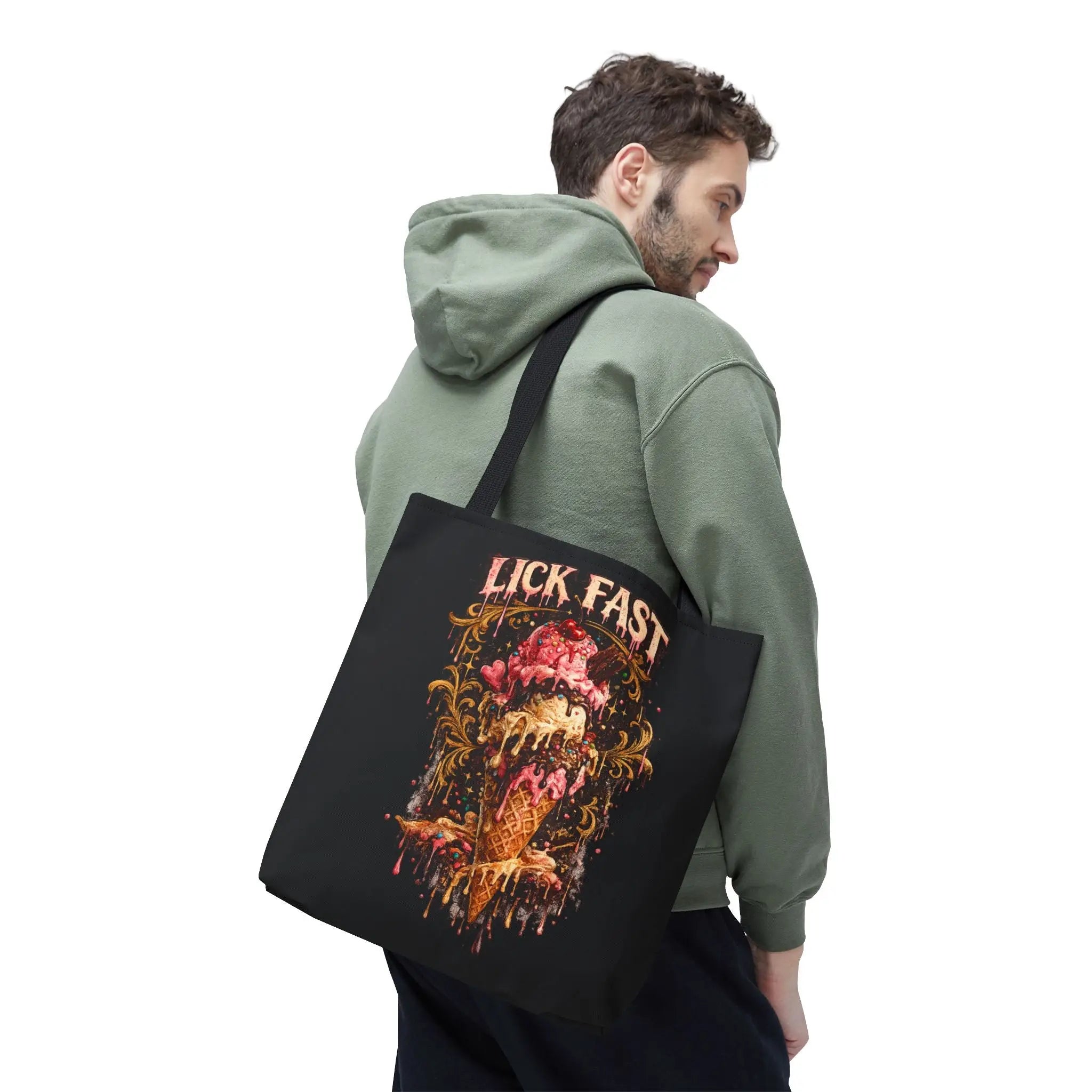 Lick Fast Melting Ice Cream Tote Bag