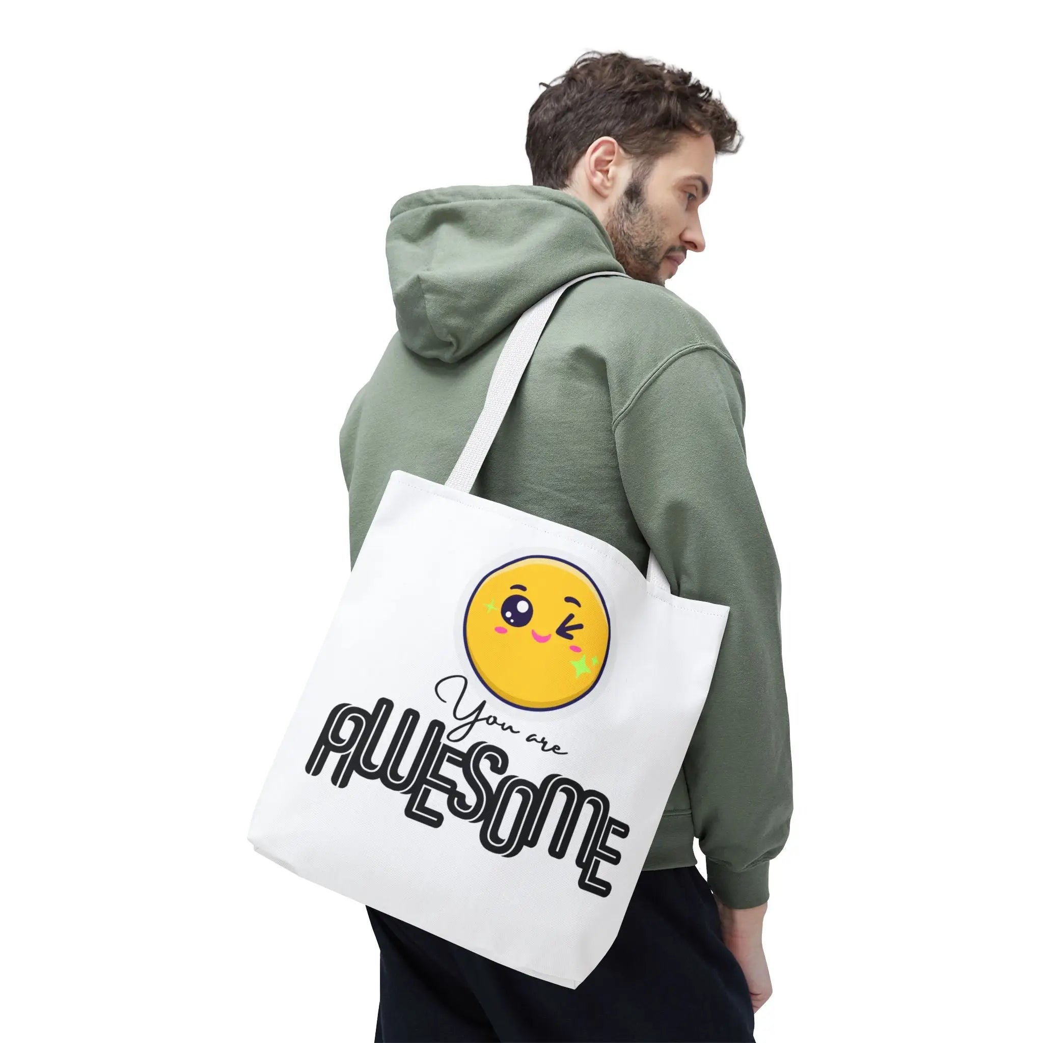 You Are Awesome Emoji | Nectar Napkins Fun-Flirty Loversā Totes