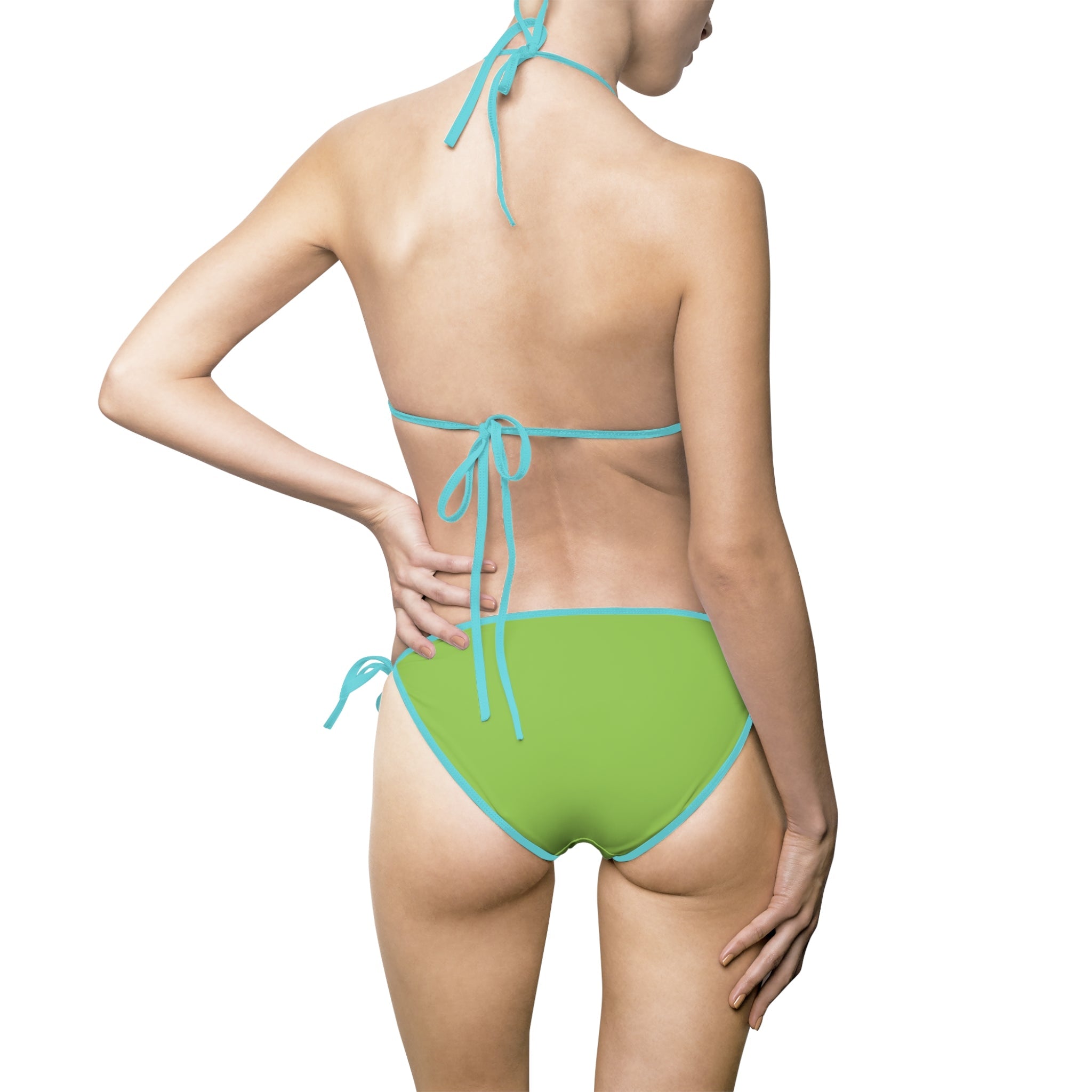 Green Strappy | Mix & Match Fun-Flirty Lovers’ String Bikinis