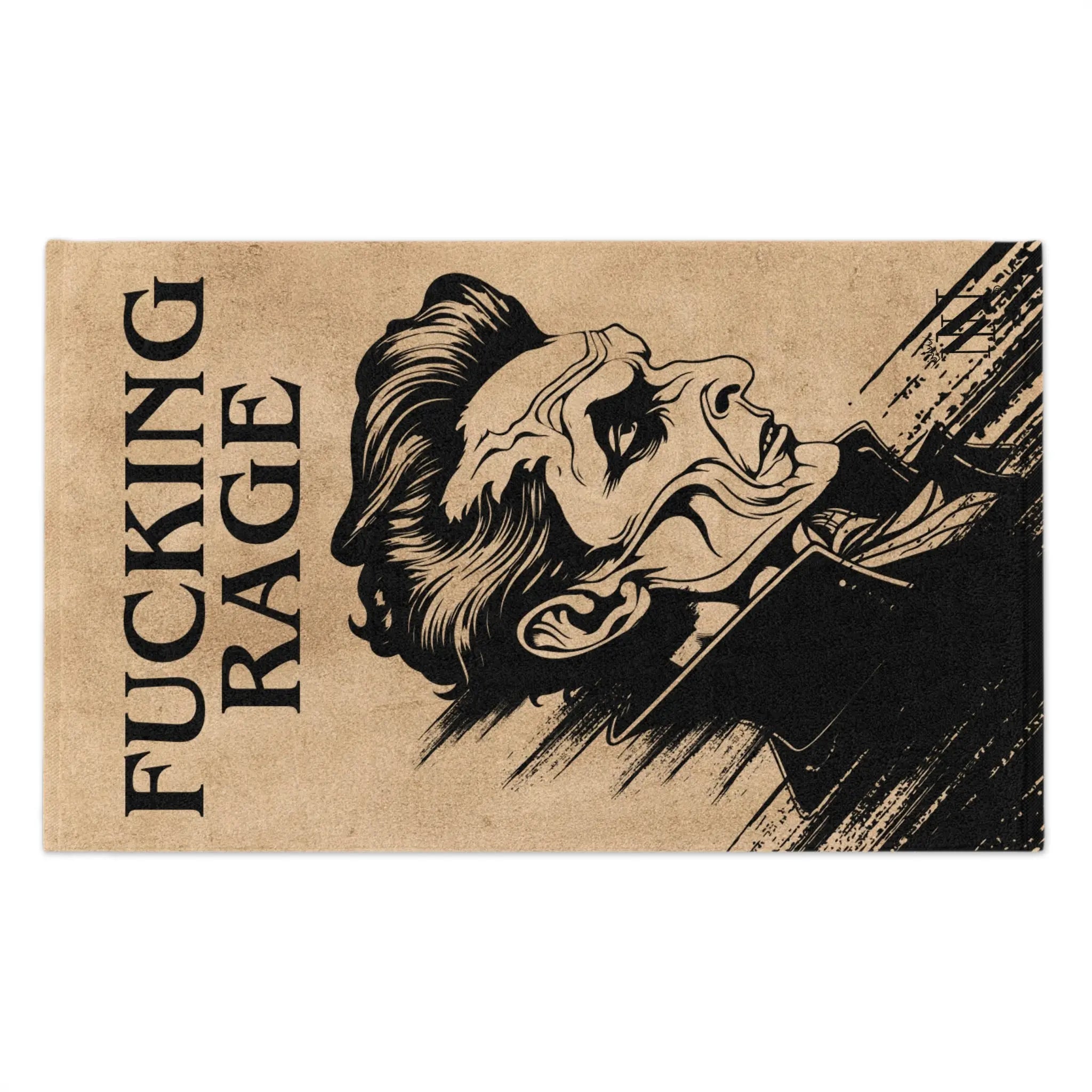 Fucking Rage Vintage Creepy Lovers Towel