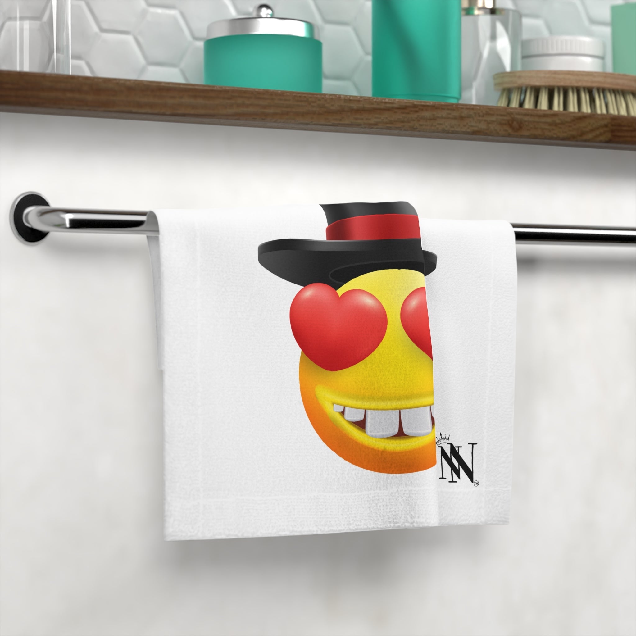 Love in a Top Hat Emoji | Mix & Match Lils’ Fun-Flirty Lovers’ Towels