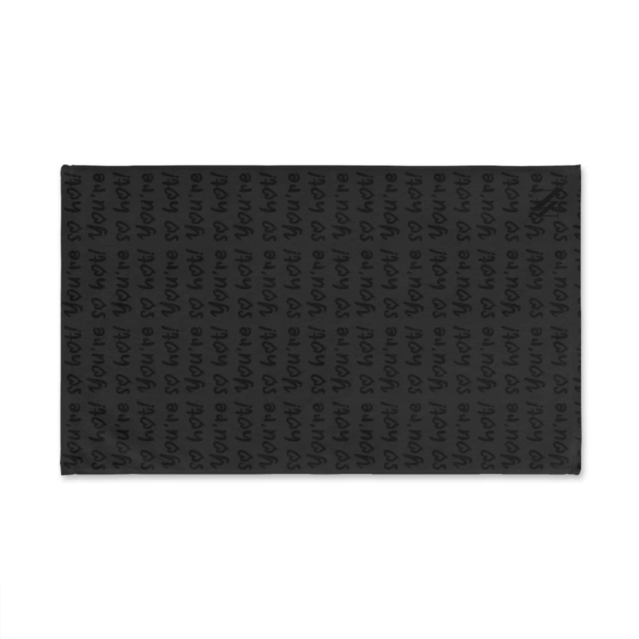 Youâre So Hot! Patterned Dark Grey Cum Towel