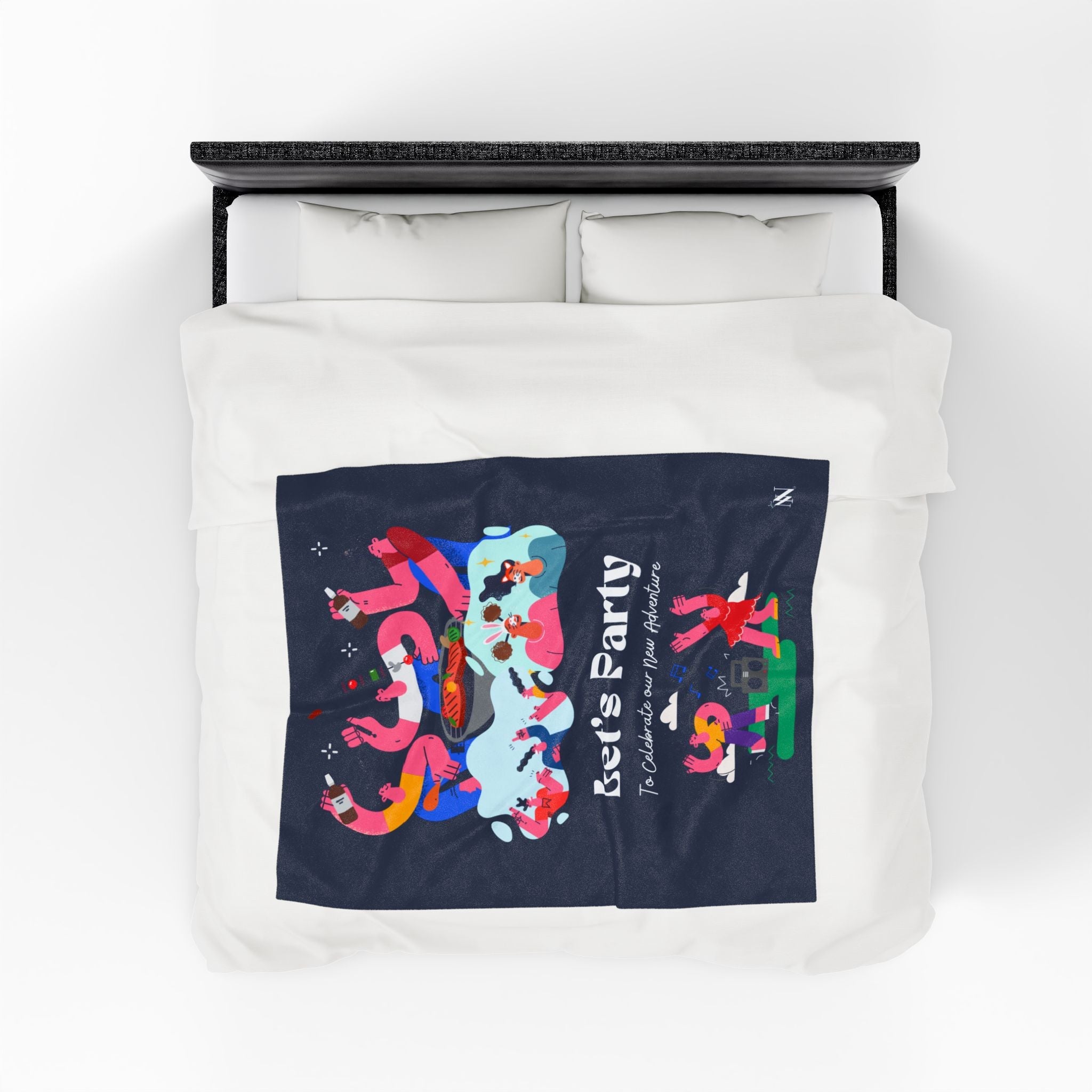 Let’s Party | Mix & Match Velveteen Fun-Flirty Lovers’ Blankets