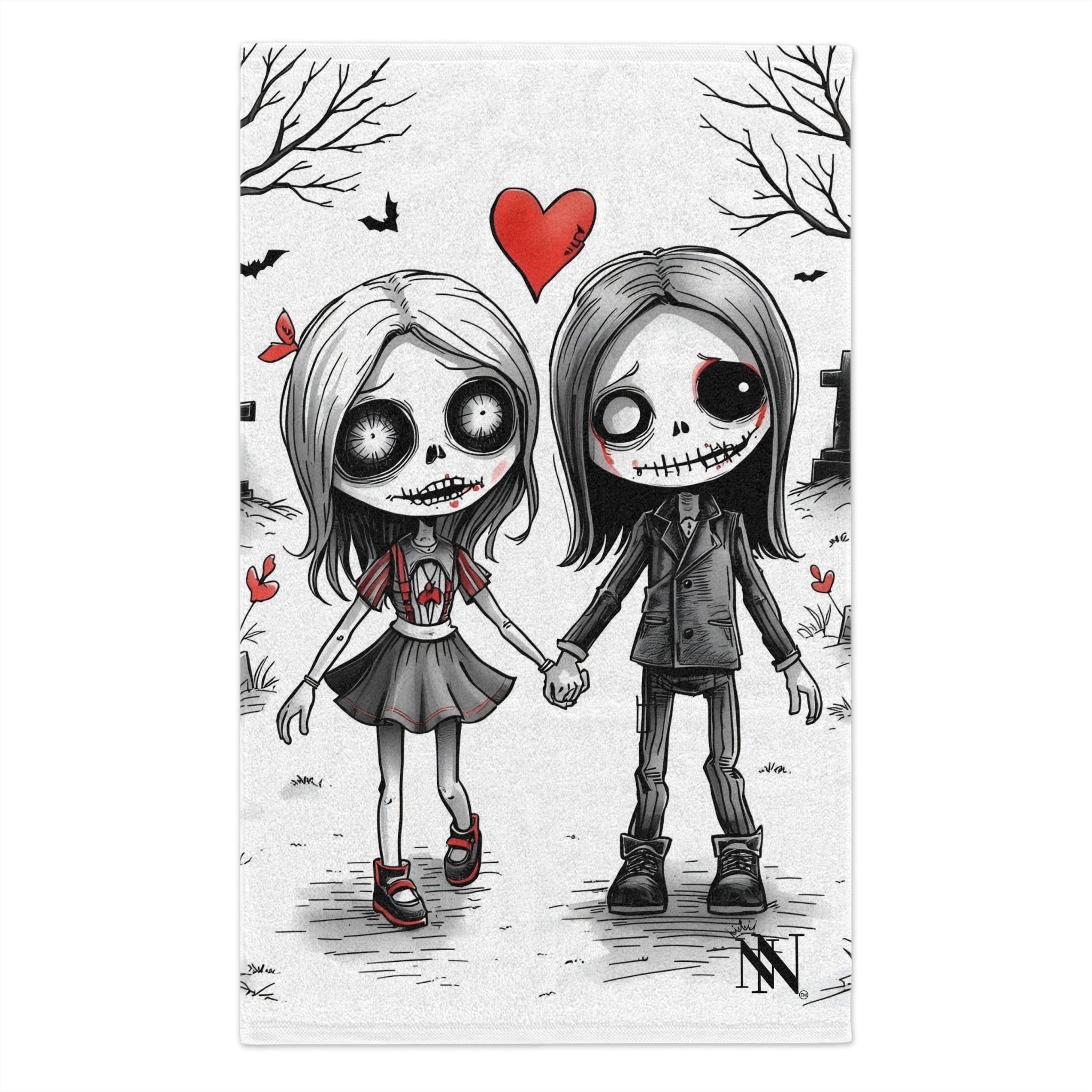 Even in Death | Mix & Match Soft Fun-Flirty Lovers’ Towels