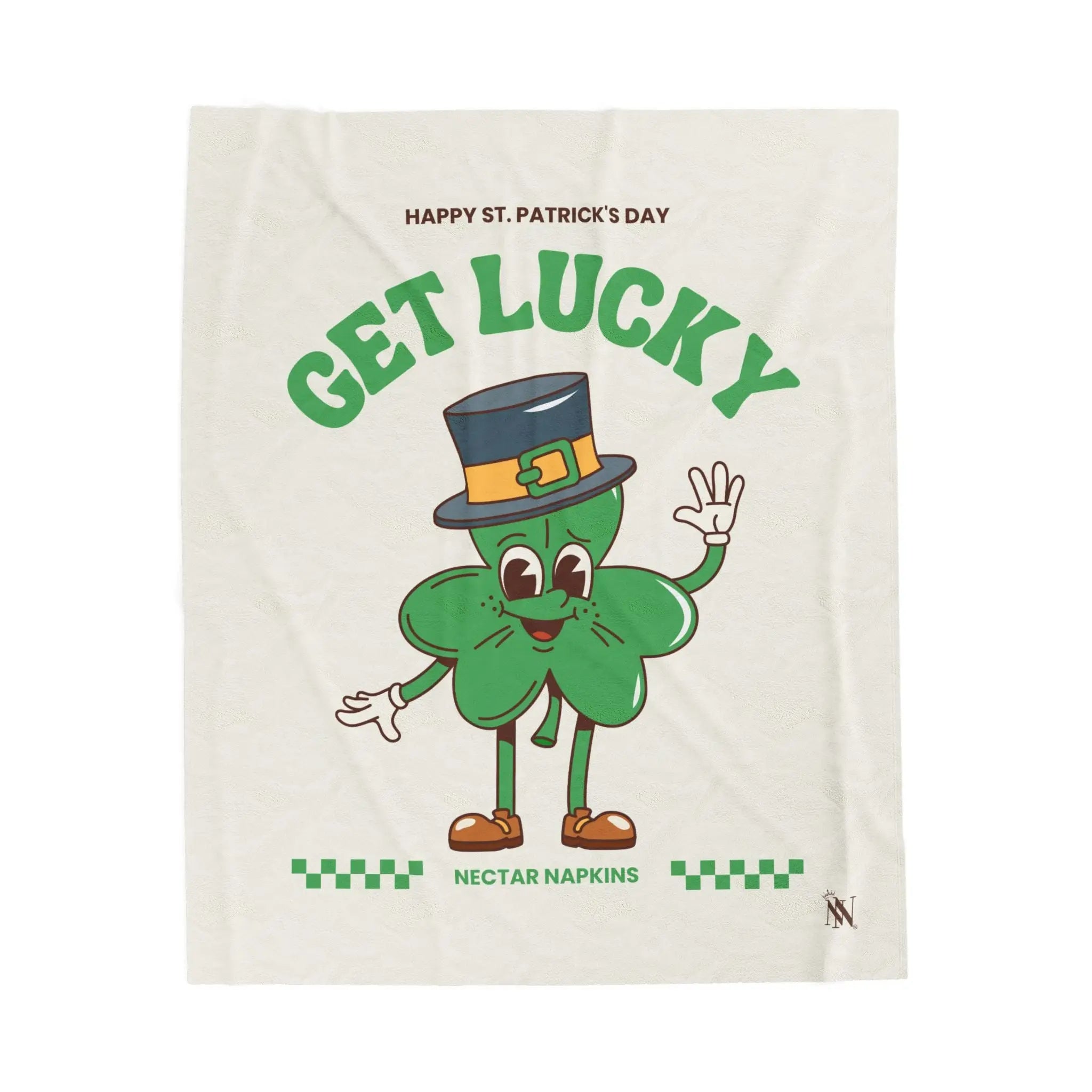 Get Lucky Shamrock St. Patrick’s Day | Mix & Match Soft Fun-Flirty Lovers’ Blankets