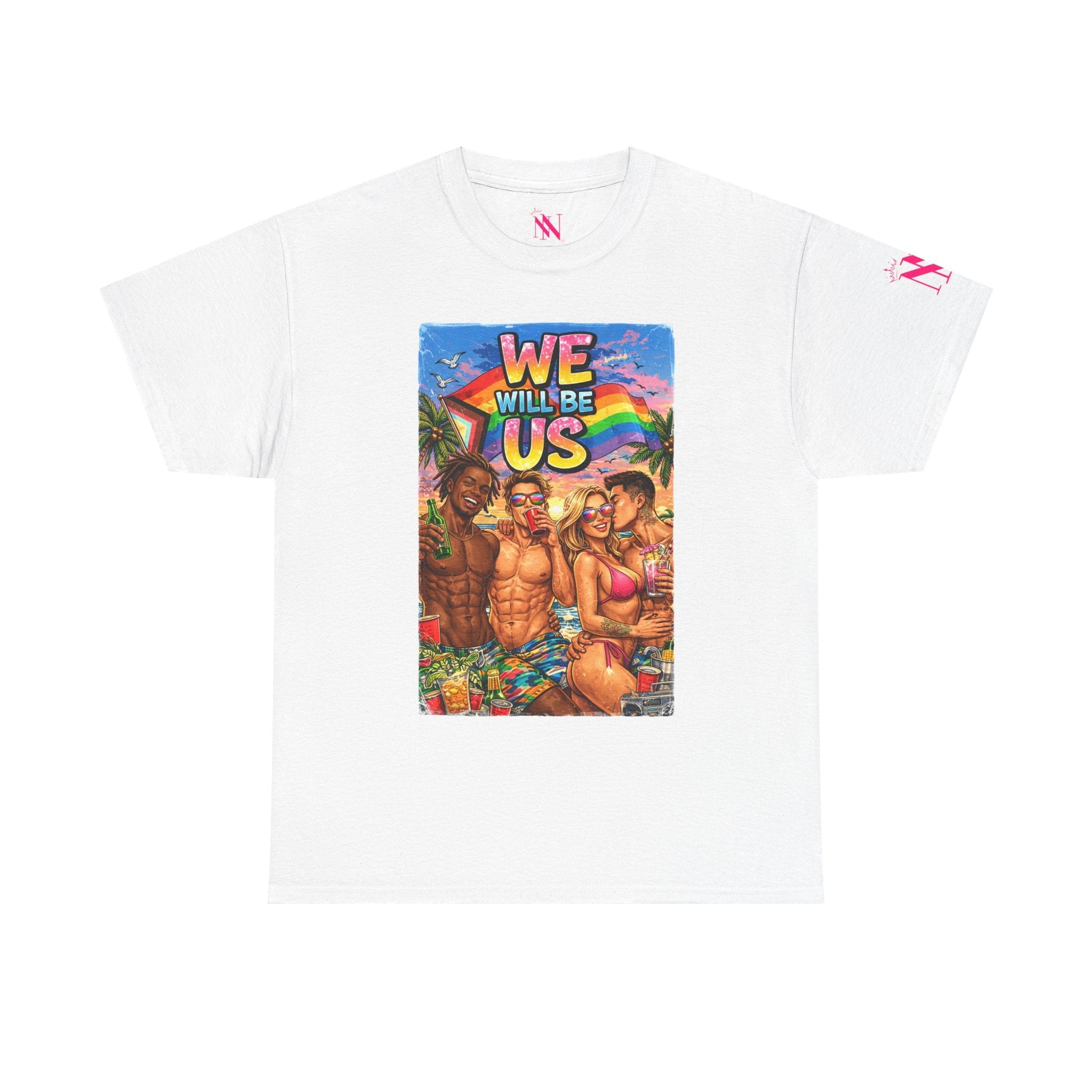 Pride Party We Will Be Us Graphic Series | Mix & Match Cotton Unisex Fun-Flirty Lovers’ T-Shirts