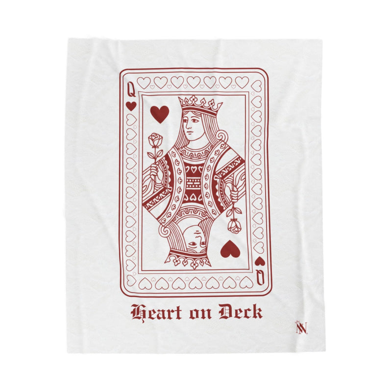 Queen Heart on Deck | Mix & Match Soft Fun-Flirty Lovers’ Blankets