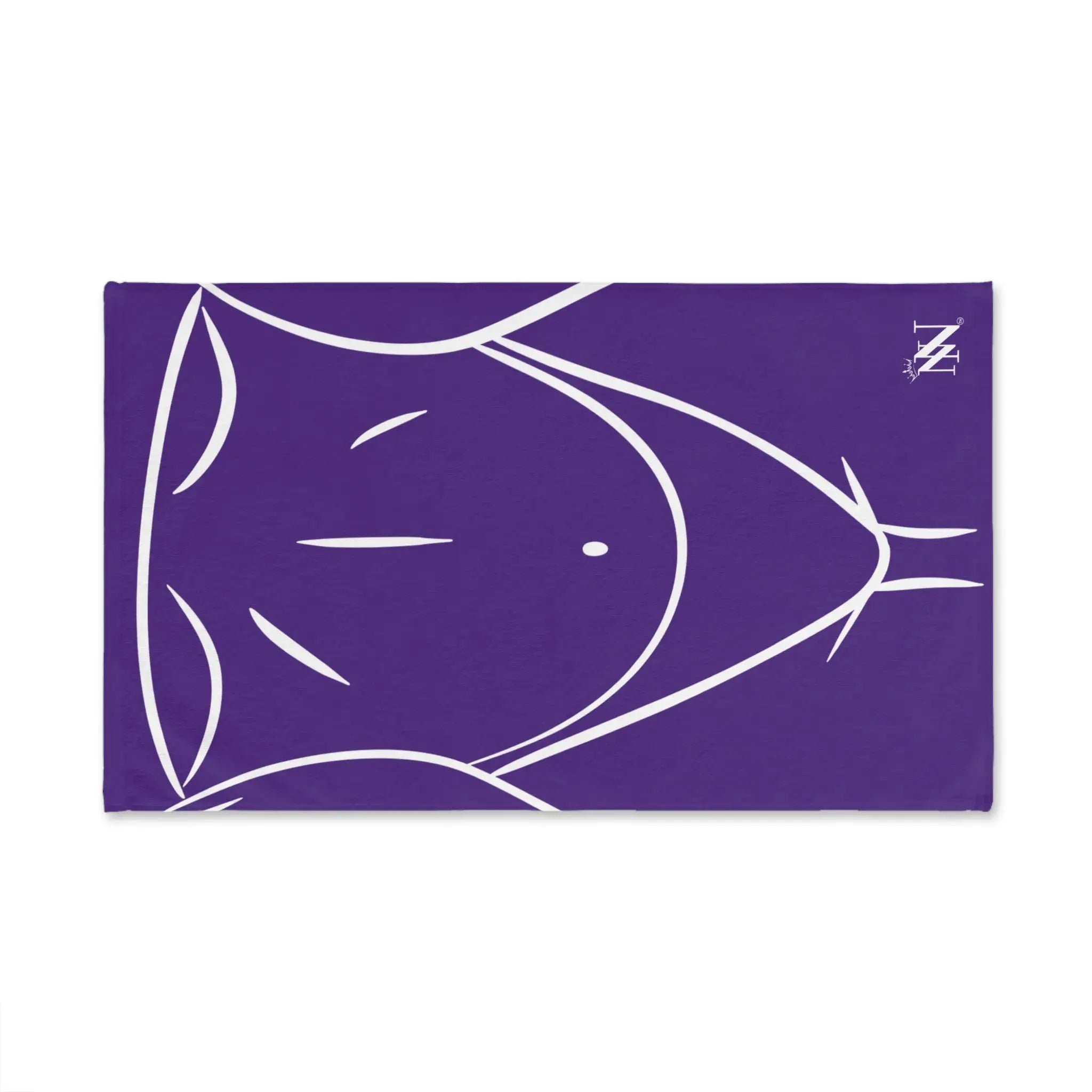Sexy Female Outline Purple Cum Towel