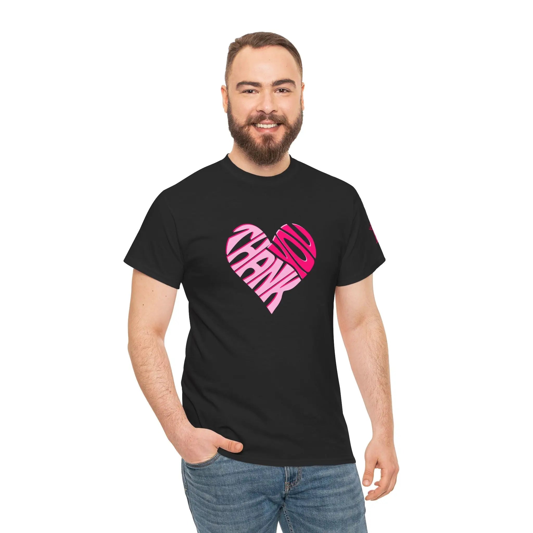 Thank You Heart | Mix & Match Cotton Unisex Fun-Flirty Loversโ T-Shirts