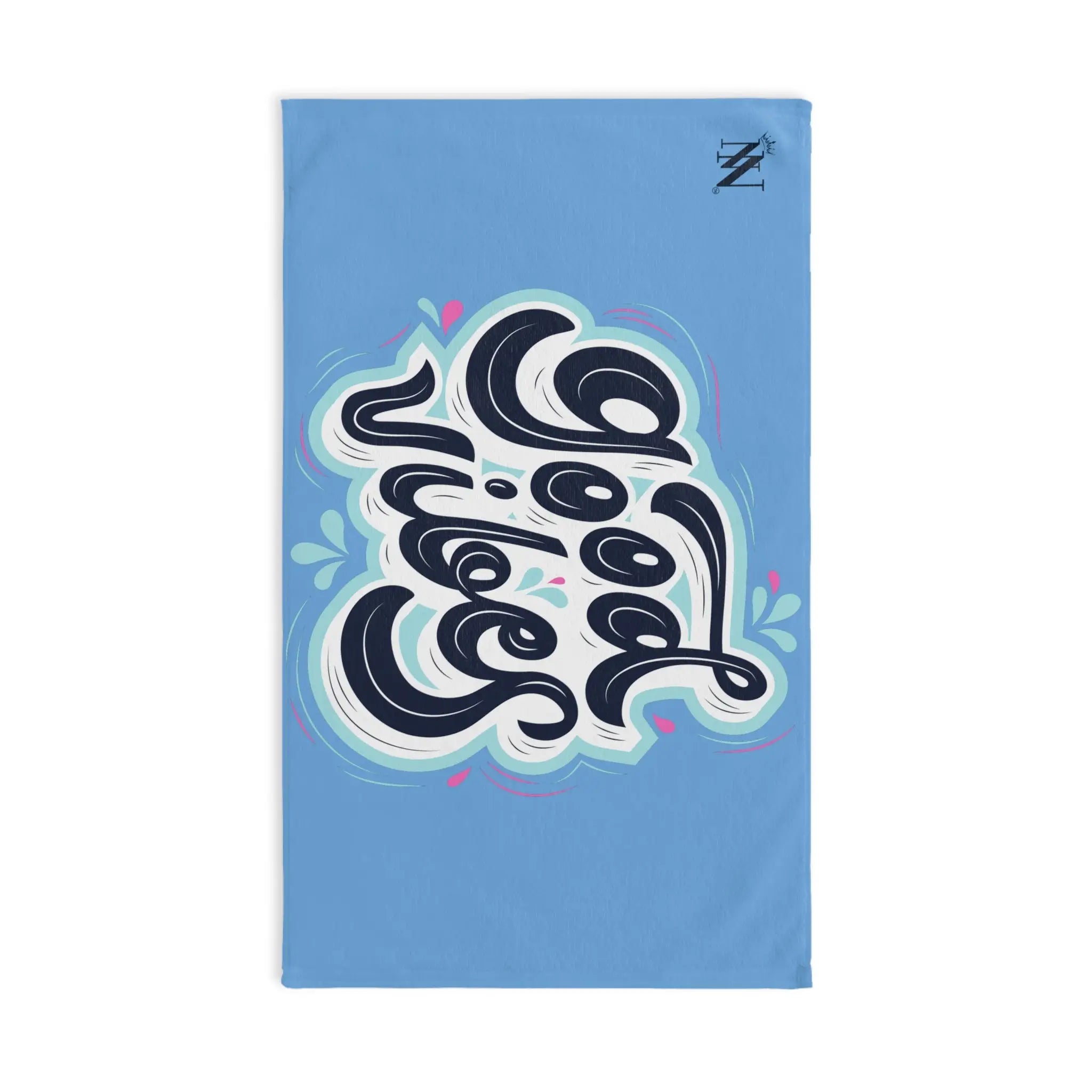 Good Vibes Blue Splash Light Blue Cum Towel