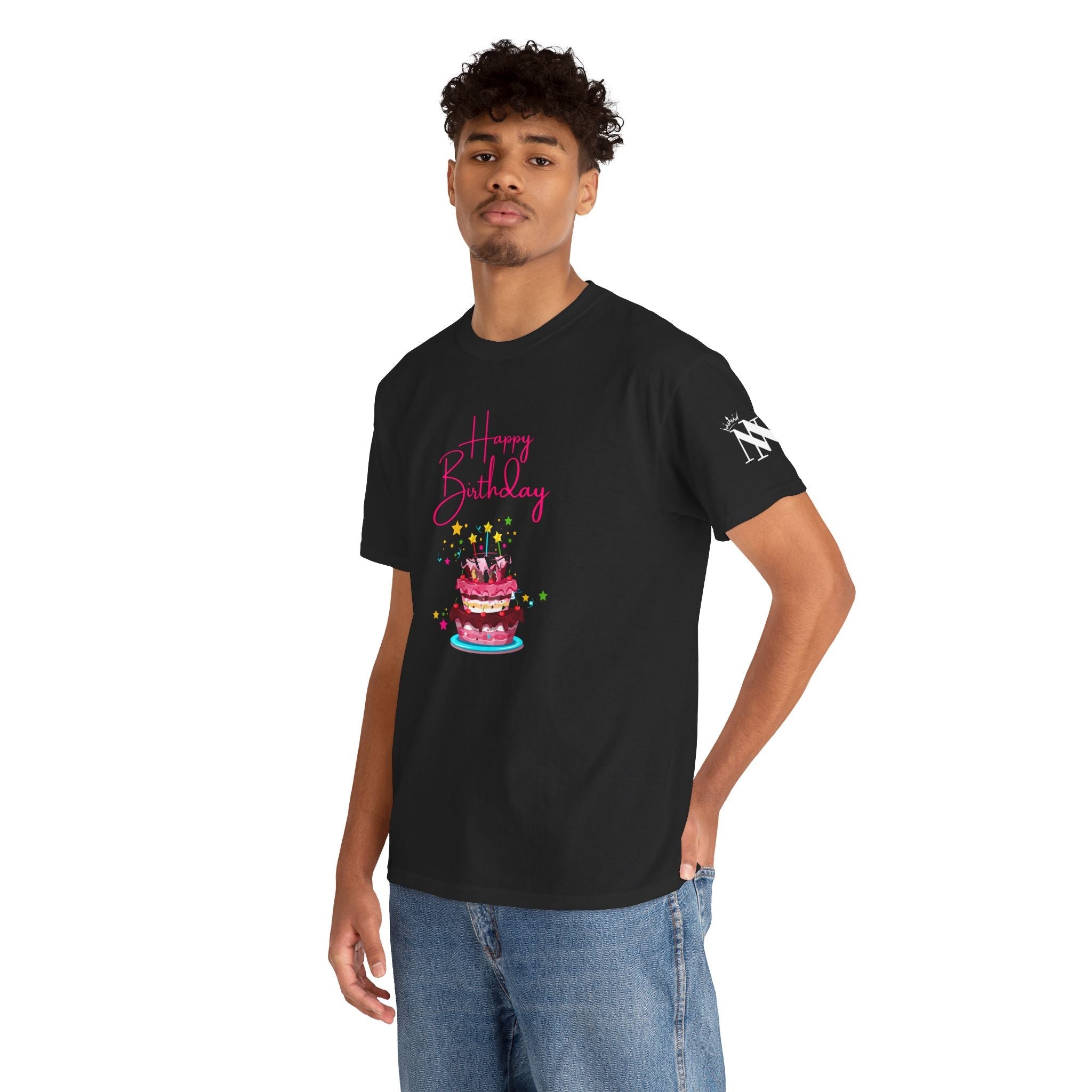 Happy Birthday Cake | Mix & Match Cotton Unisex Fun-Flirty Lovers’ T-Shirts
