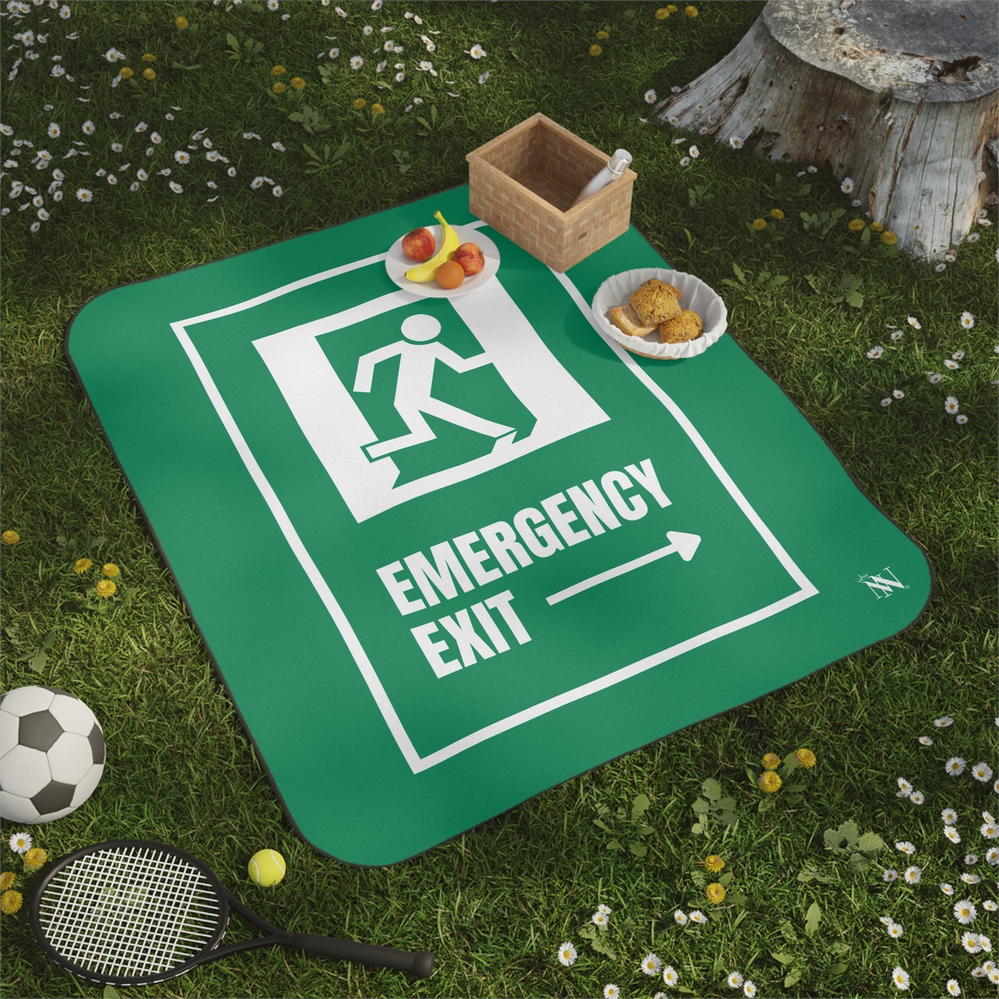 Emergency Exit | Mix Match Fun-Flirty Lovers’ Water-Resistant Blankets