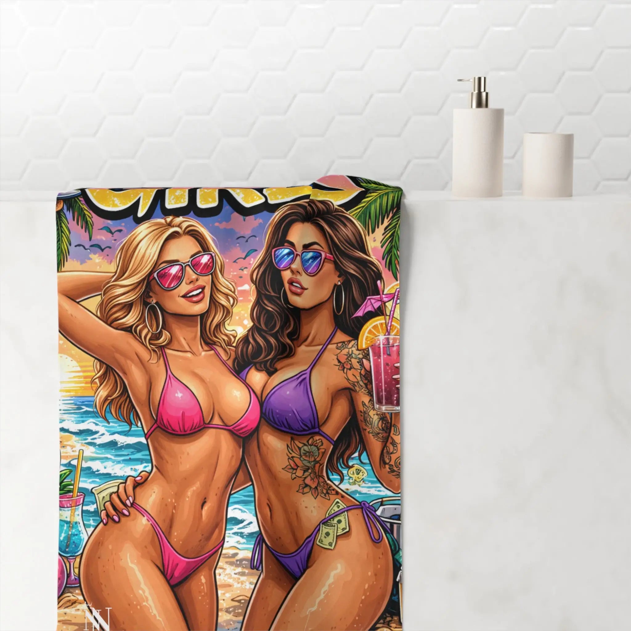 Party Girls Will Be Girls Graphic Series Giant Sex Towel