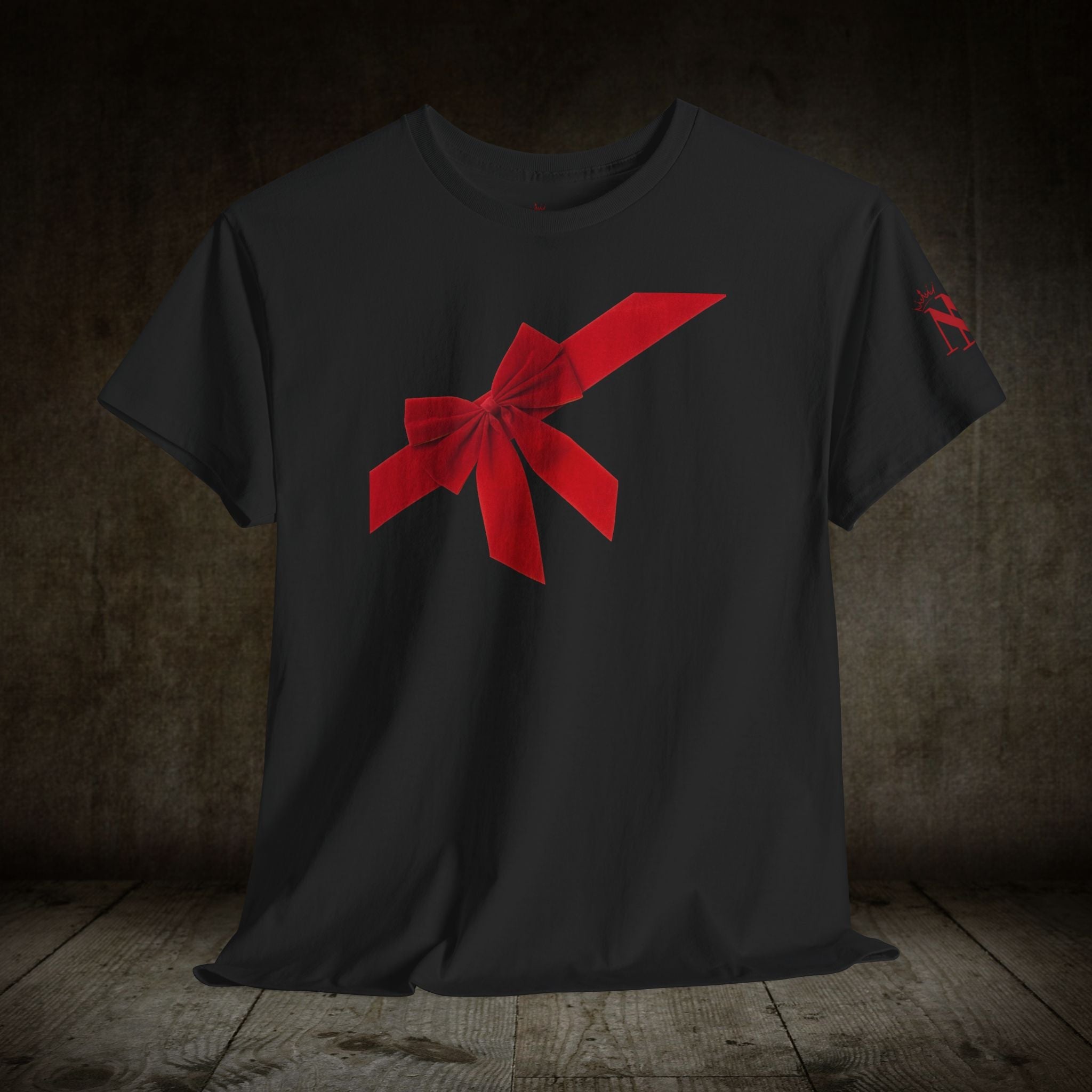 Red Velvet Gift Bow | Mix & Match 100% Cotton Unisex Fun-Flirty Lovers’ Tees