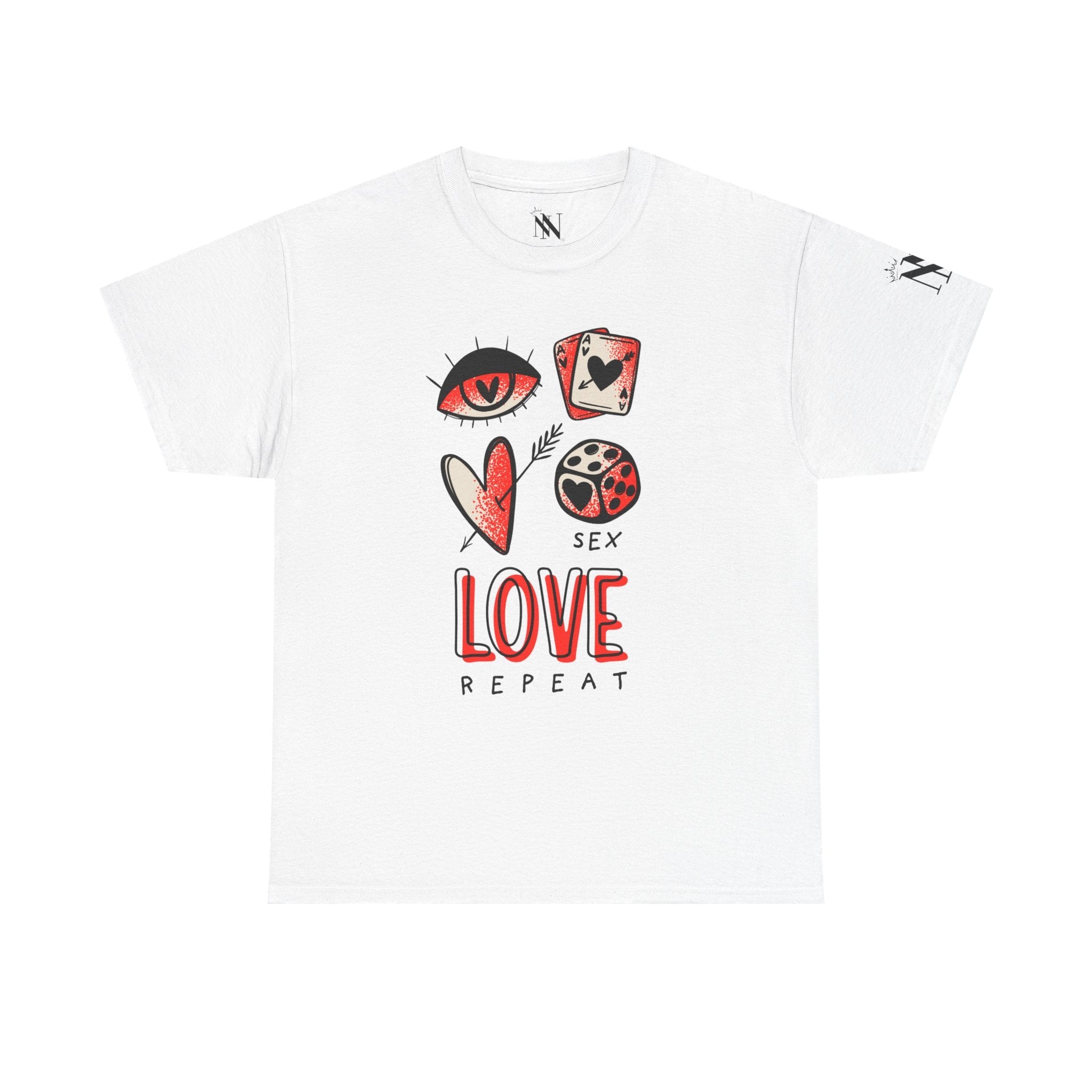 Sex Love Repeat Romantic Couples Sex Gifts Unisex T-Shirt