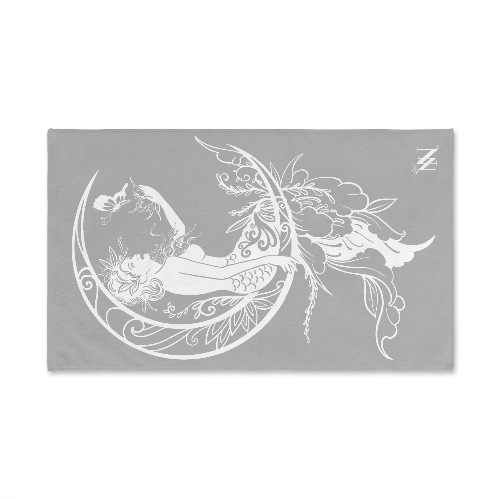 Mermaid On Moon Light Grey Cum Towel