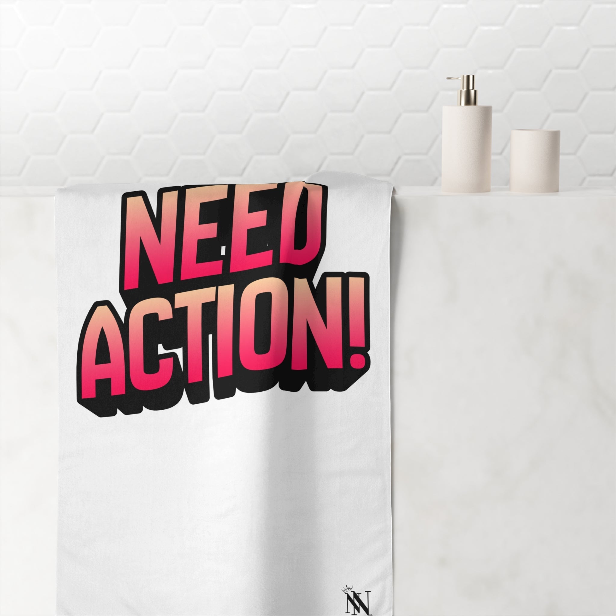 Need Action! | Mix & Match XL Fun-Flirty Lovers’ Towels