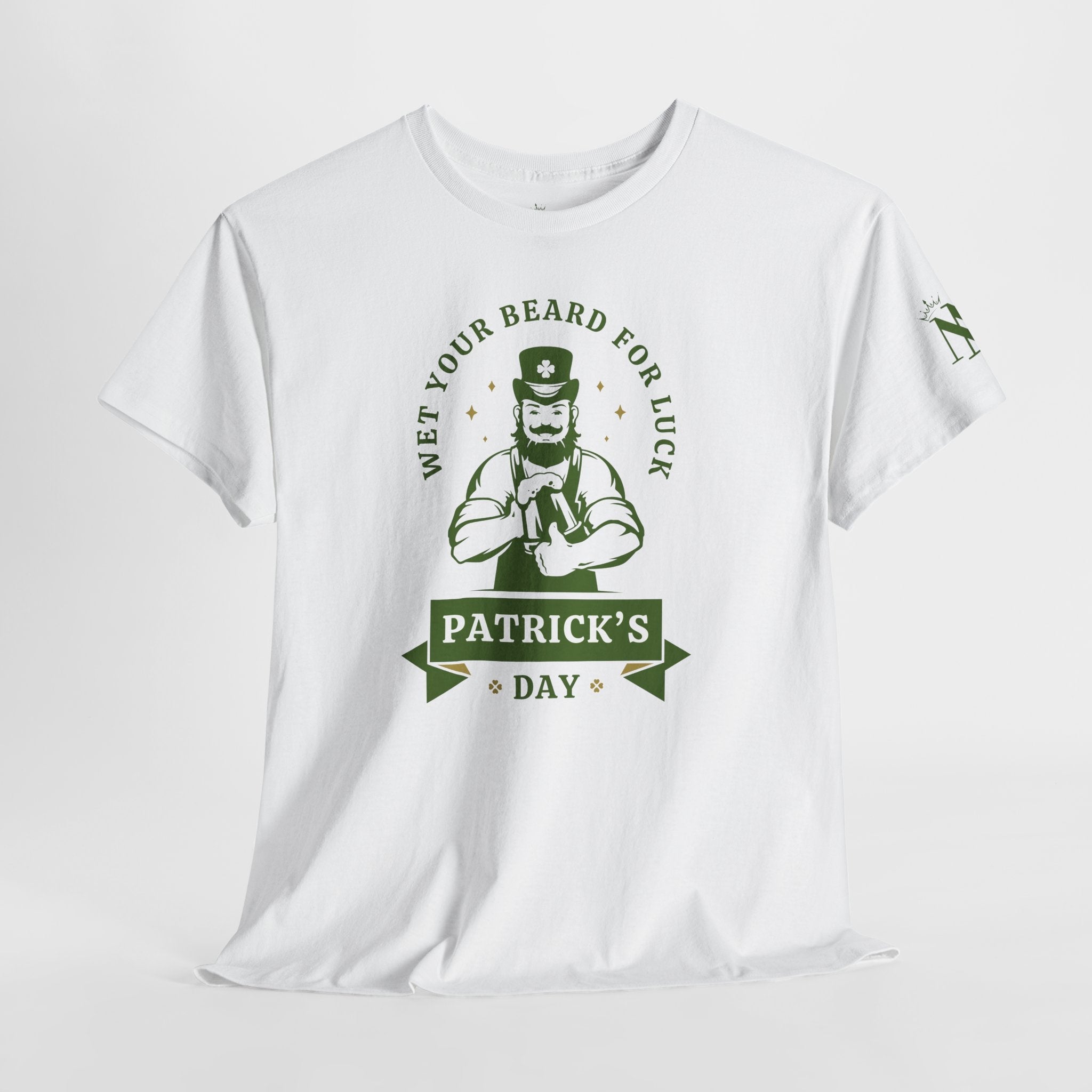 Wet Your Beard for Luck Patrick’s Day Romantic Couples Sex Gifts 100% Cotton T-Shirt