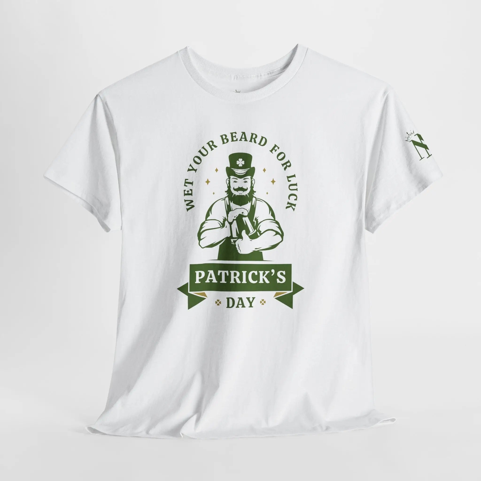 Wet Your Beard for Luck Patrick’s Day Romantic Couples Sex Gifts 100% Cotton T-Shirt