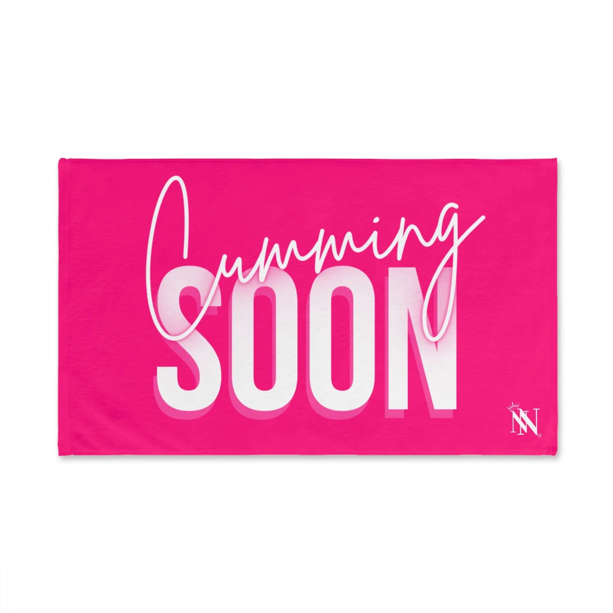 Cumming Soon Plain Signature Pink Cum Towel