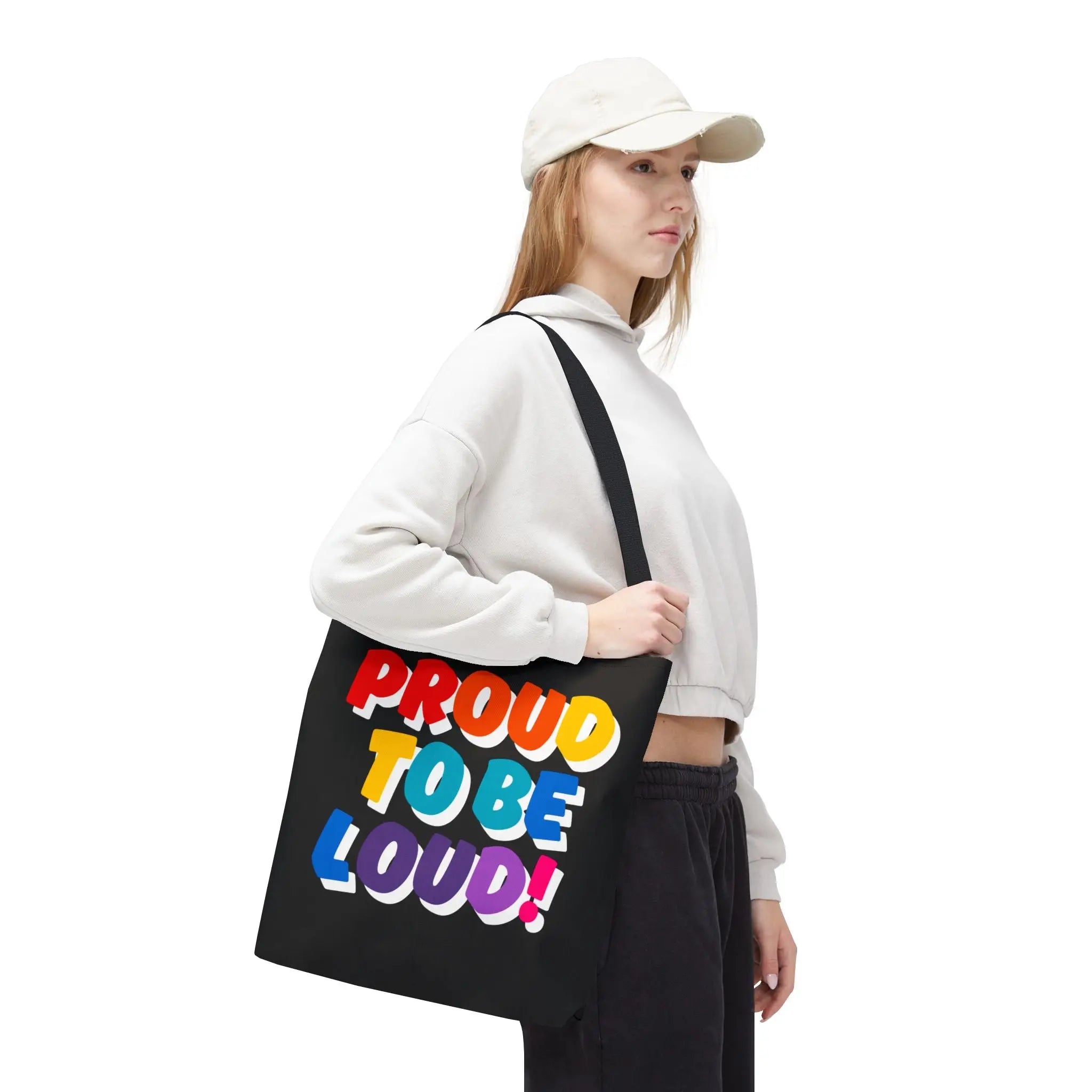Proud to be Loud! Rainbow Fun Everyday Cute Tote Bag