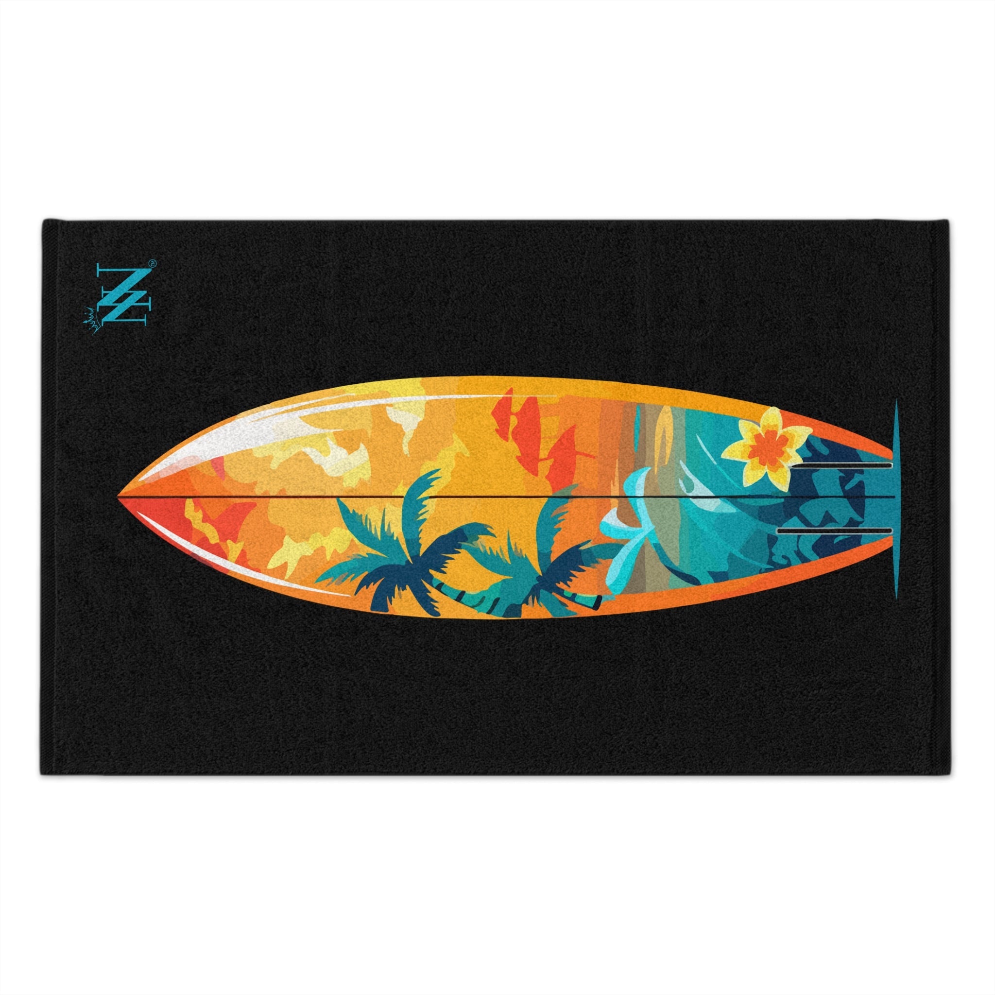 Surfboard Black | Mix & Match Soft Fun-Flirty Lovers’ Towels