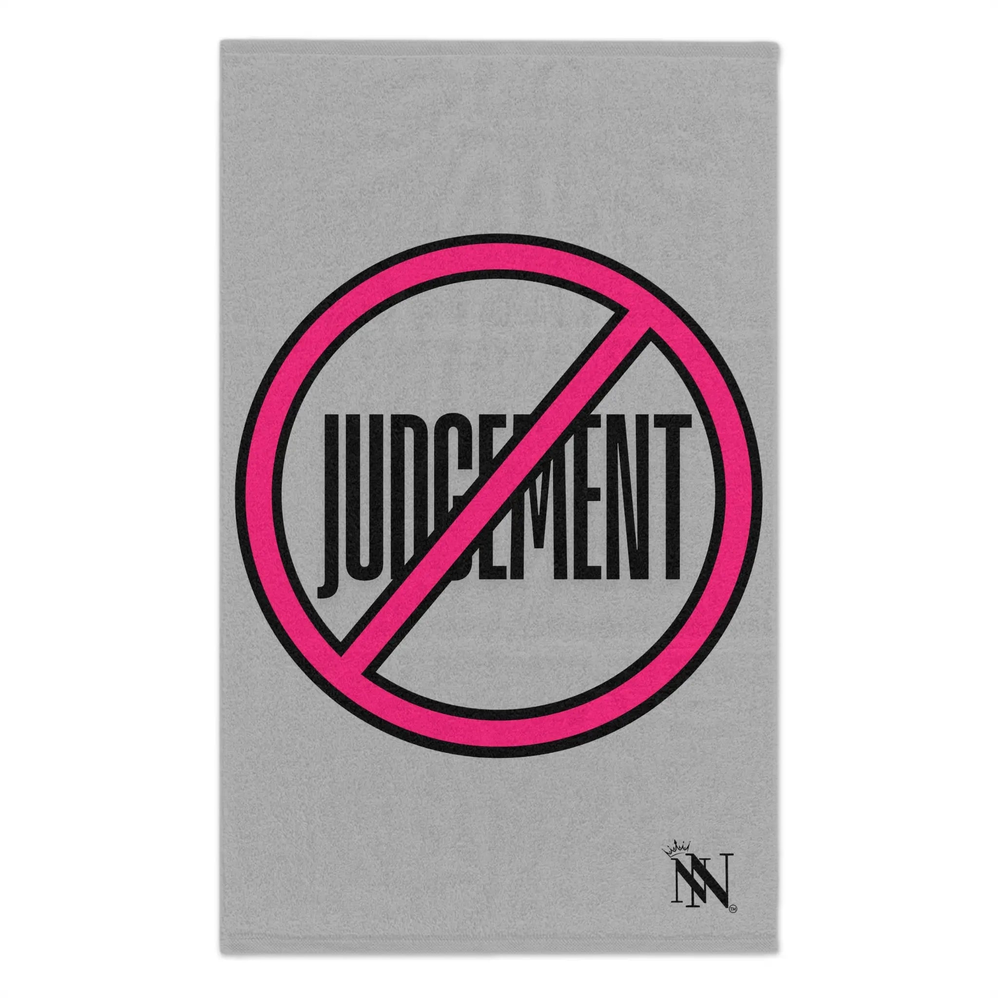 Judgement Free Zone Light Grey | Mix & Match Soft Fun-Flirty Lovers’ Towels