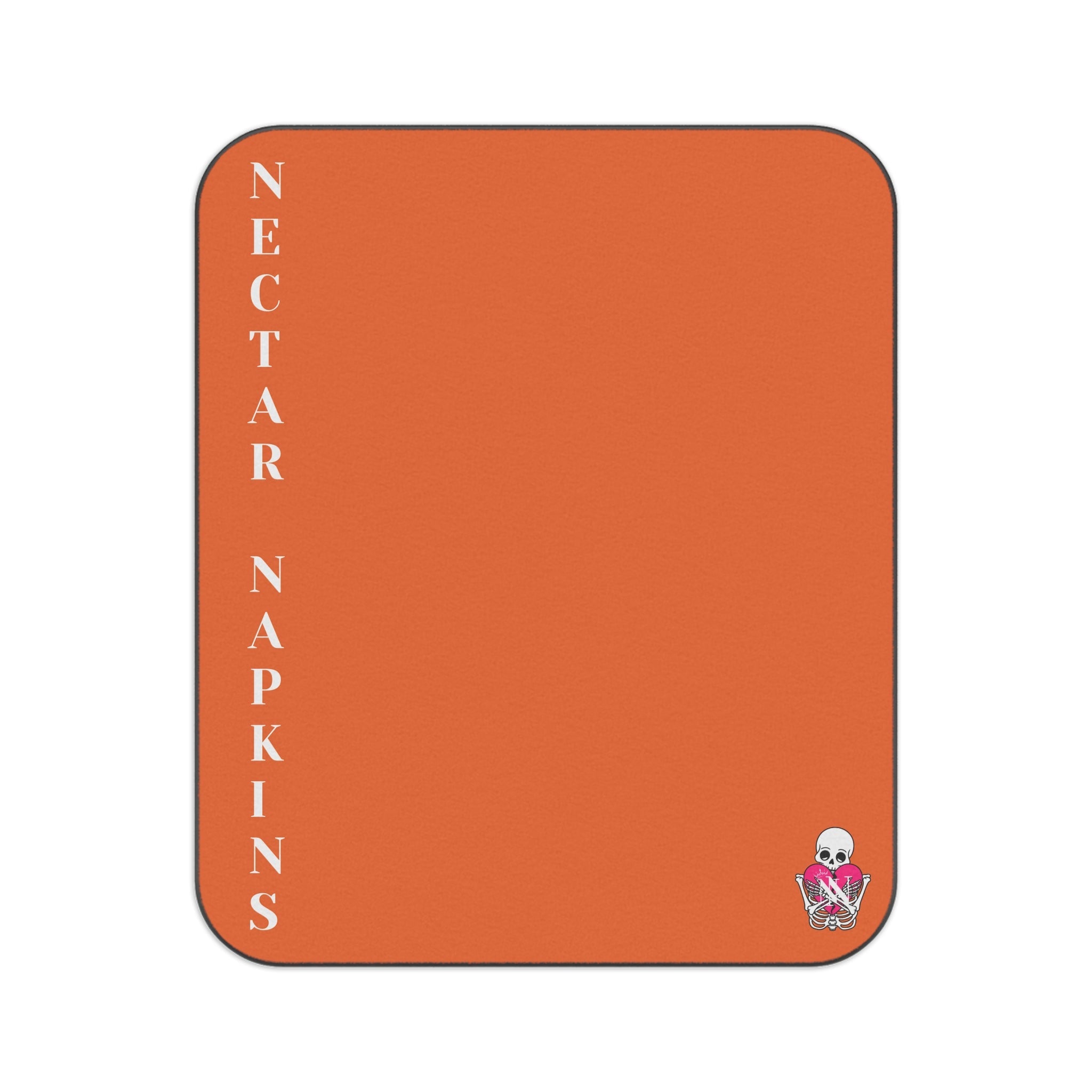 Nectar Napkins Brand Orange Water-Resistant Sex Blanket