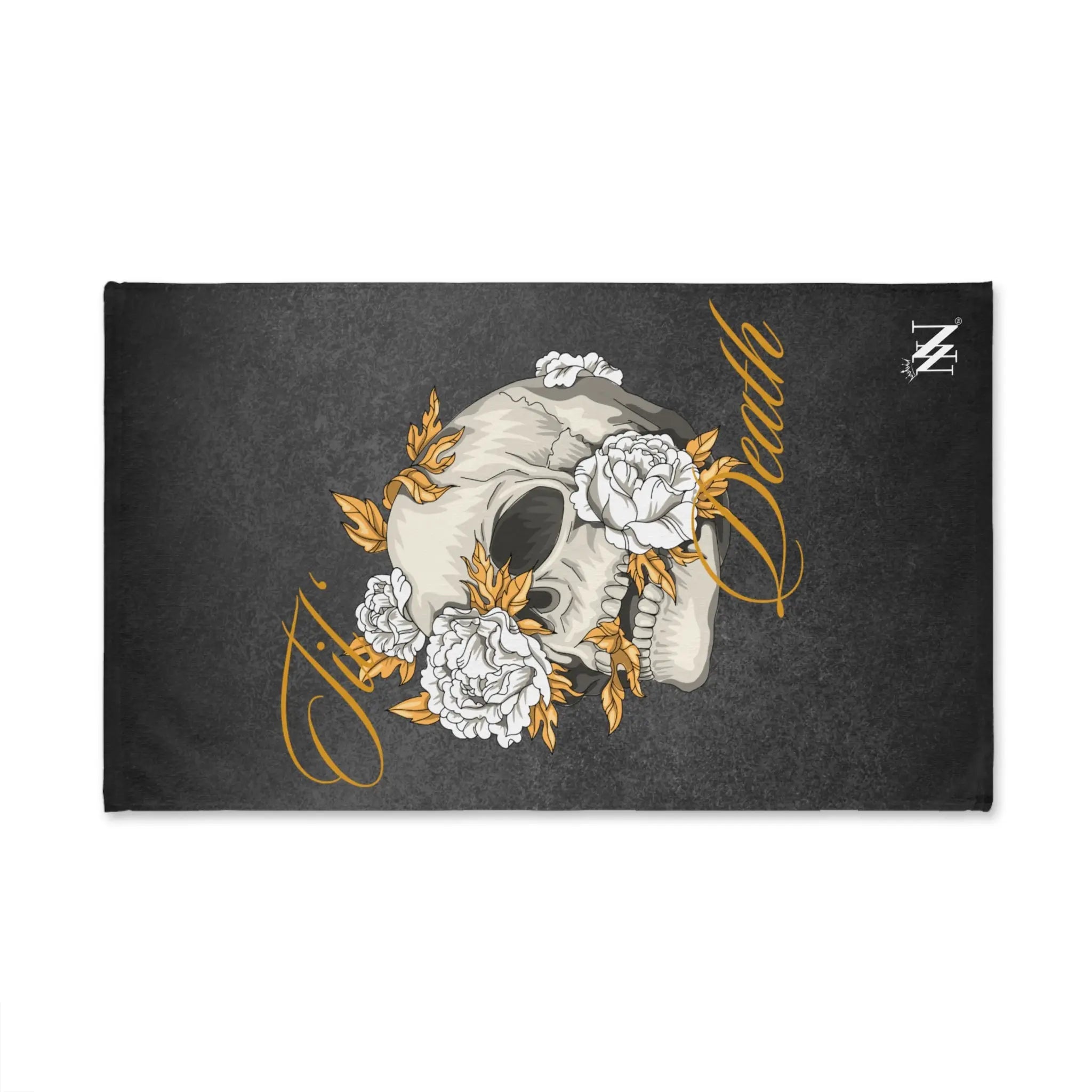 Til’ Death Skull & Flowers Cum Towel