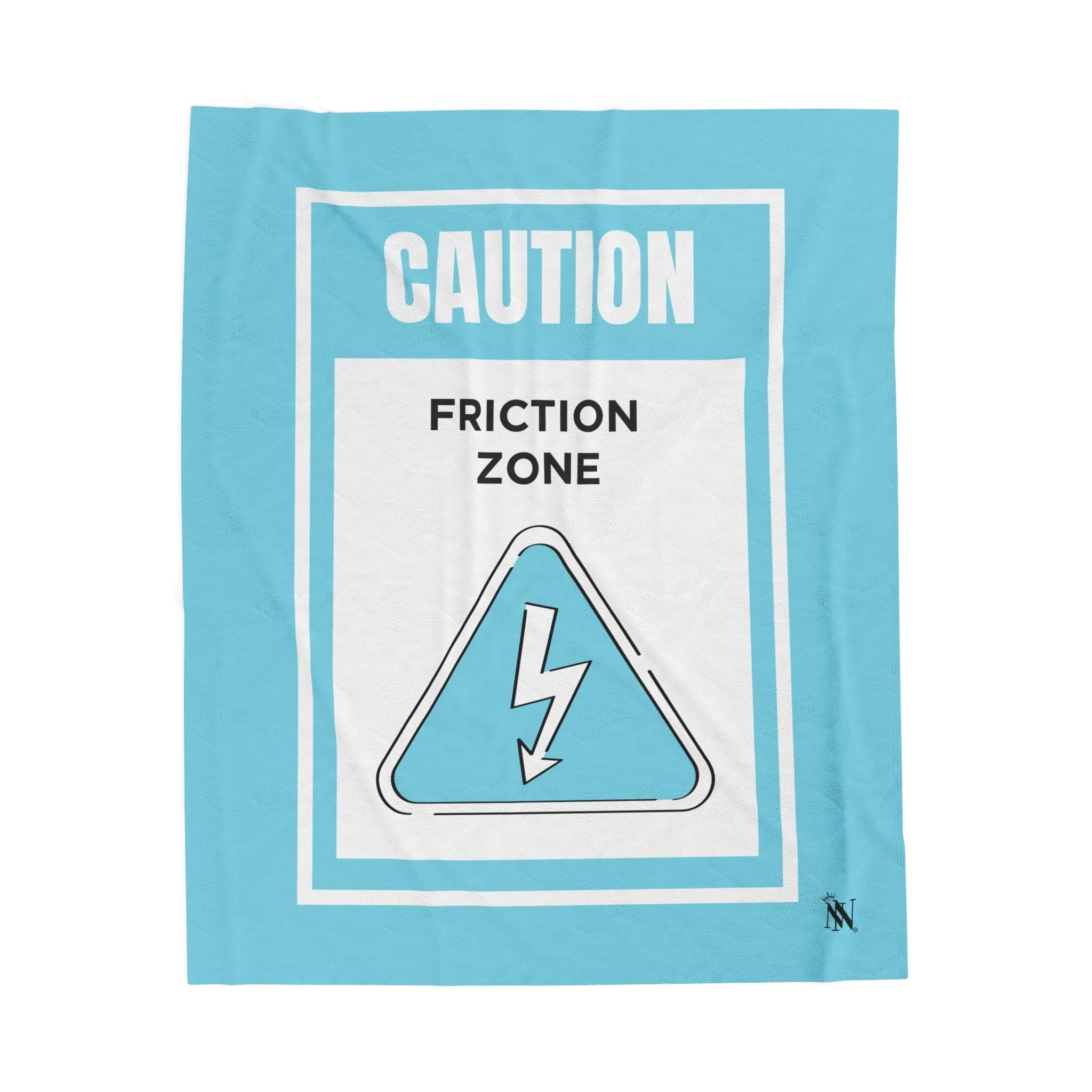 Caution Friction Zone Romantic Gifts Silky Soft Love Blanket