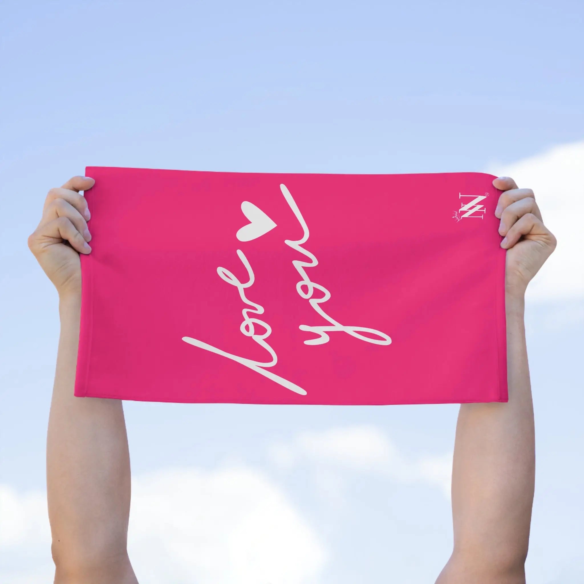 Love You with a Heart Sex Towel