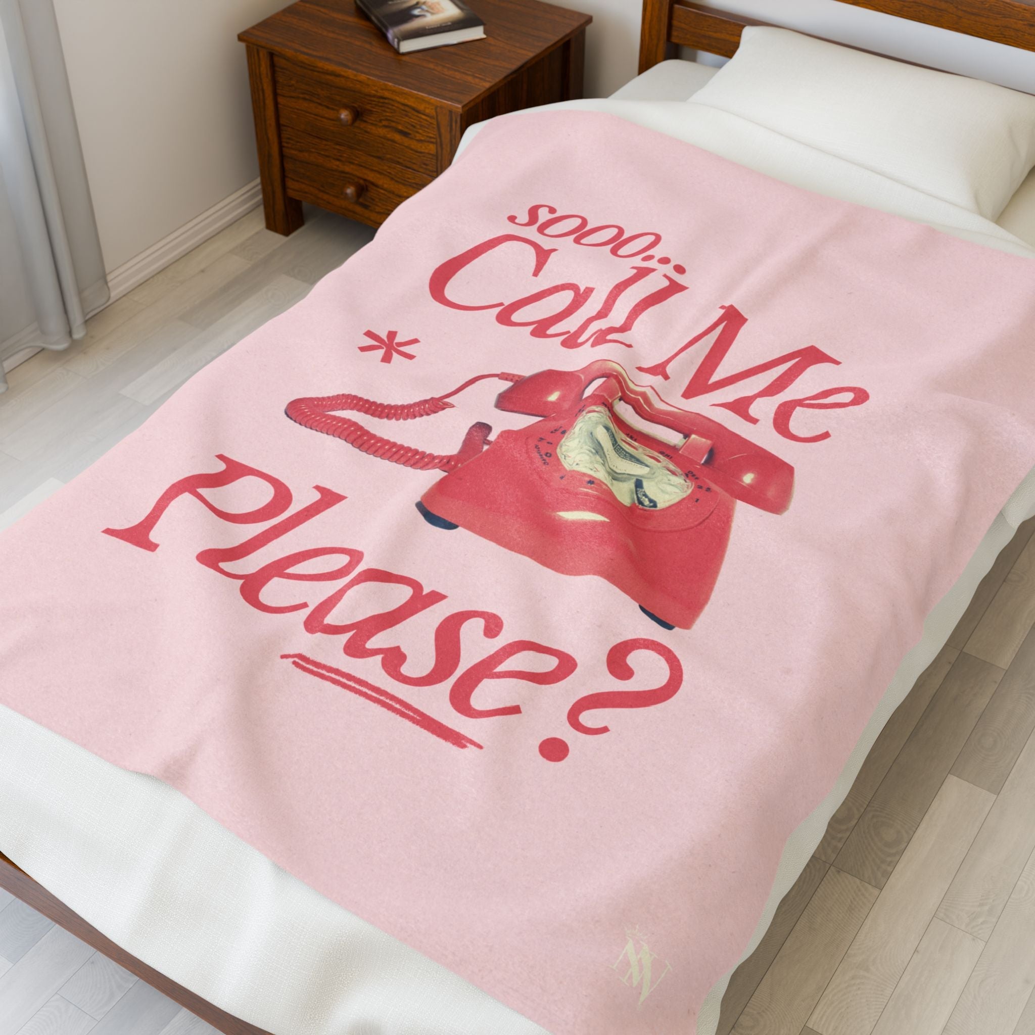 sooo... Call Me Please? | Mix & Match Velveteen Fun-Flirty Lovers’ Blankets