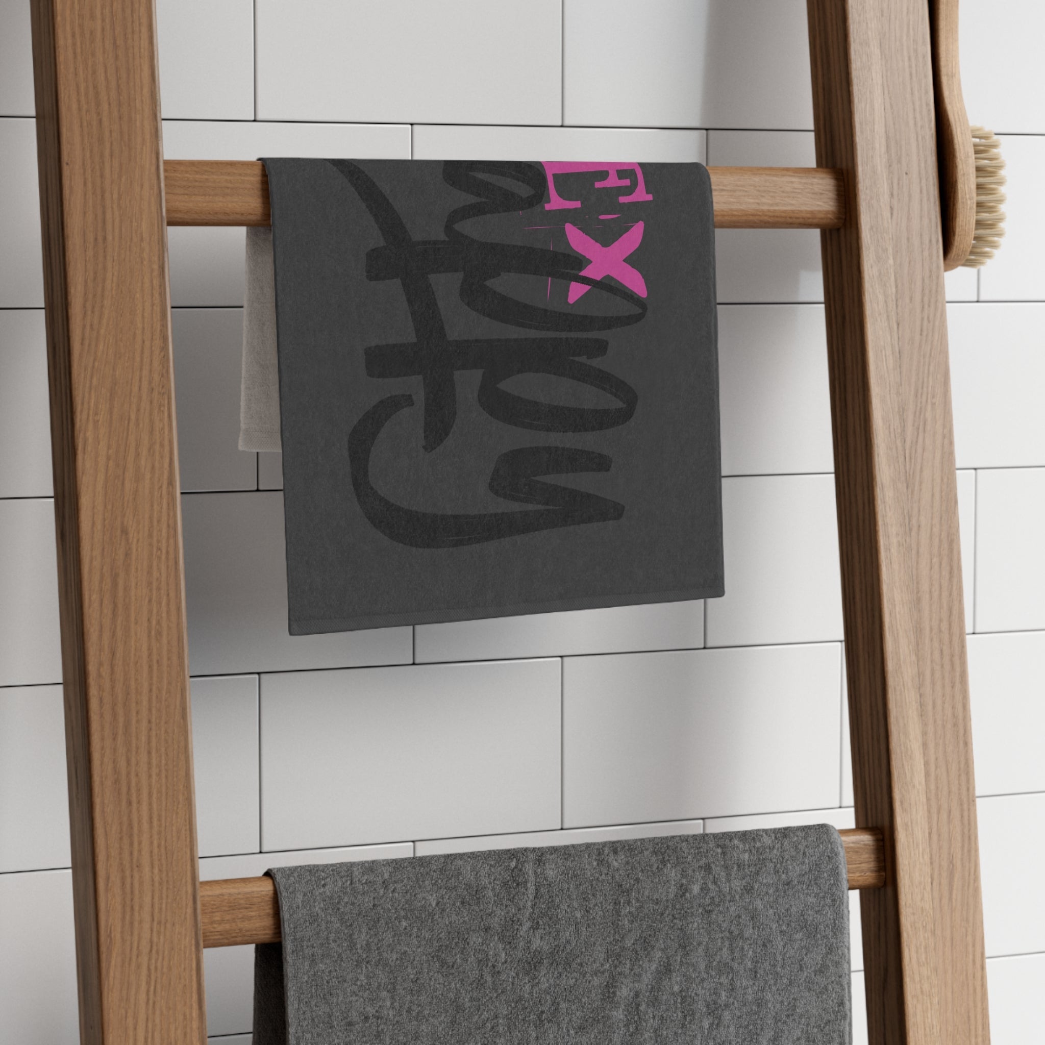 Sex Happy Dark Grey | Mix & Match Soft Fun-Flirty Lovers’ Towels