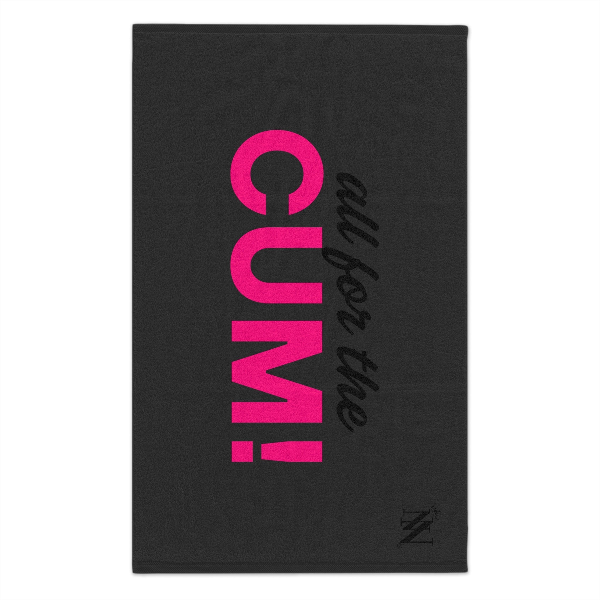 All for the Cum! Dark Grey | Mix & Match Soft Fun-Flirty Lovers’ Towels