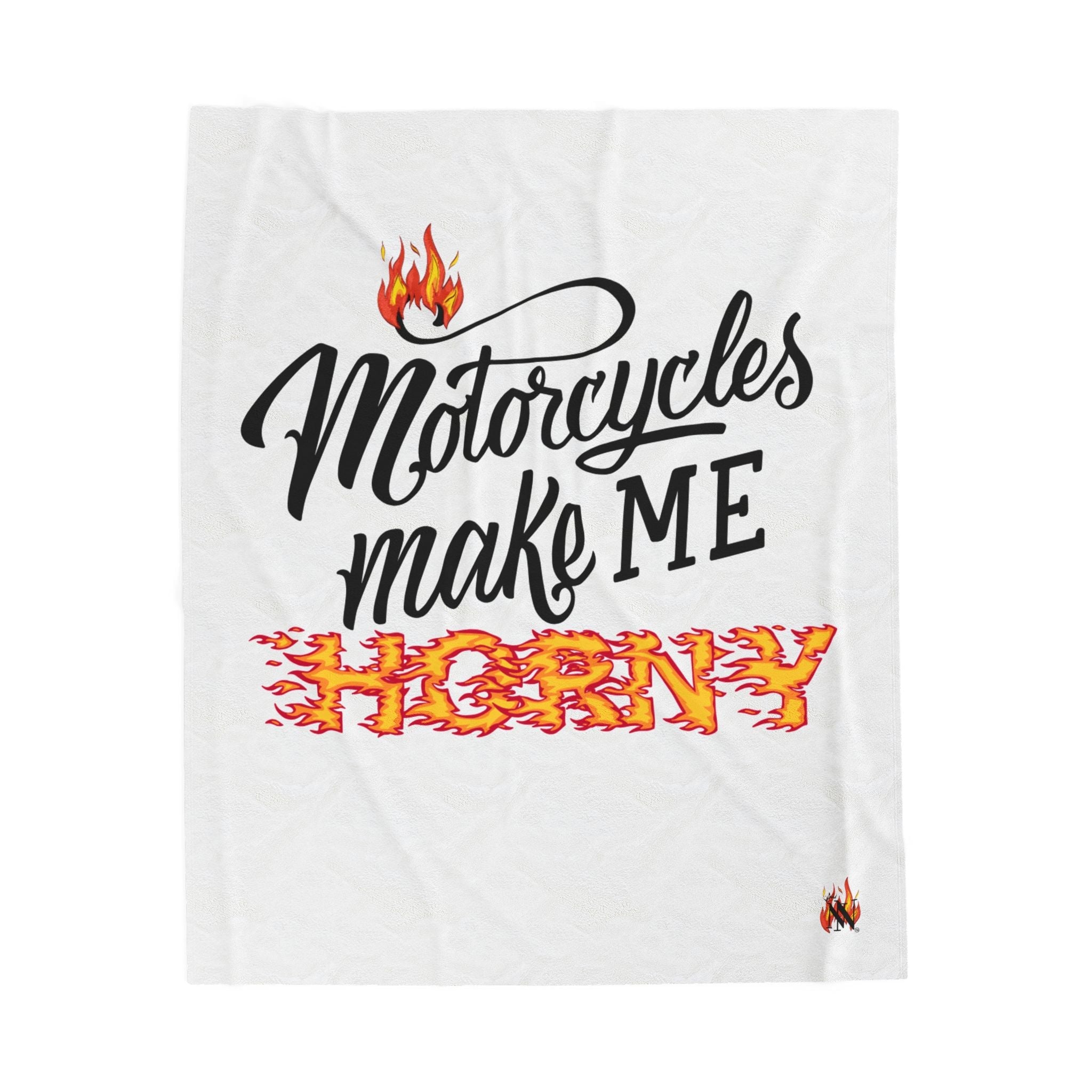 Motorcycles Make Me Horny | Mix & Match Fun-Flirty Lovers’ Blankets
