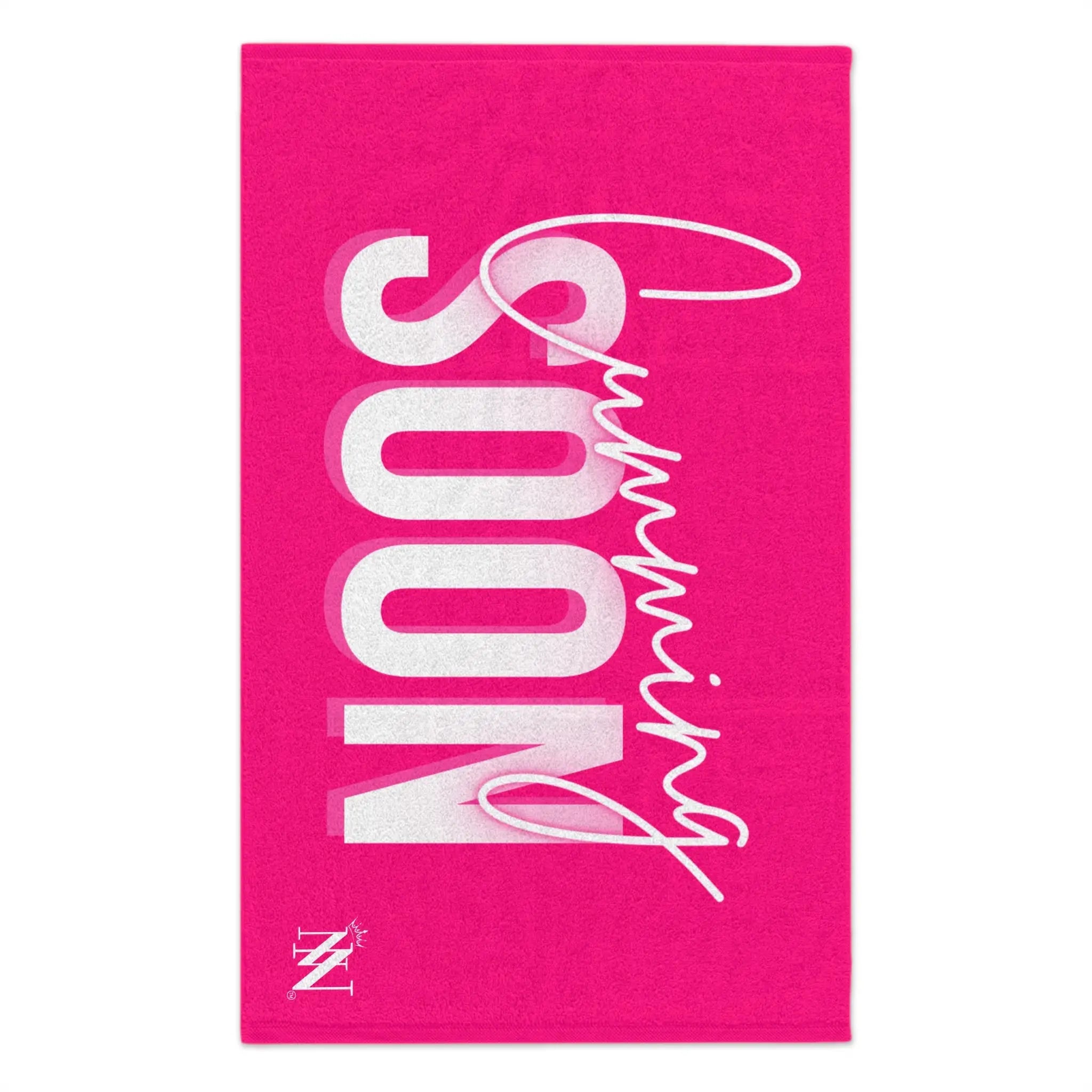 Cumming Soon Plain Signature Pink Sex Towel