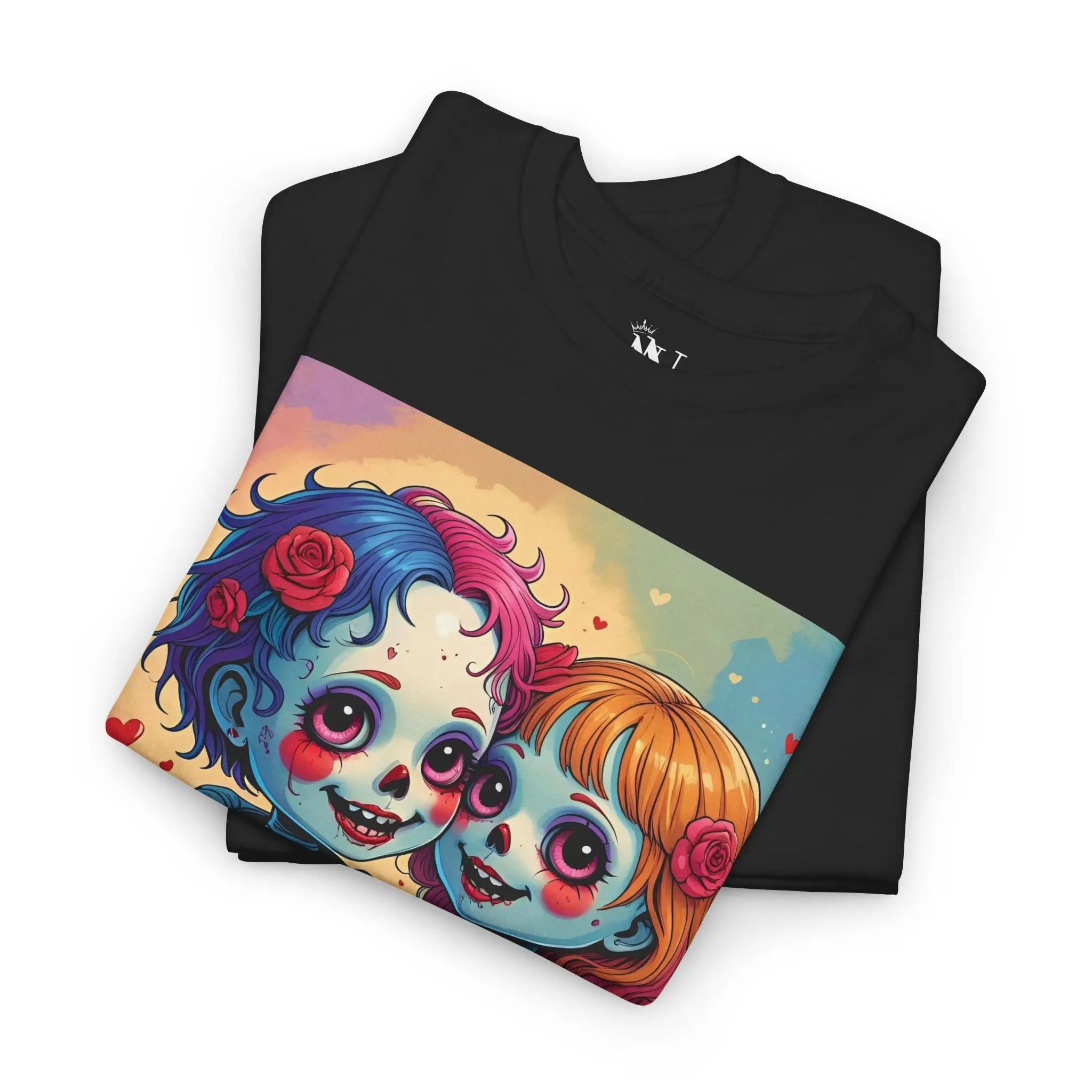Dead Dolls in Love | Mix & Match Cotton Unisex Fun-Flirty Loversโ T-Shirts