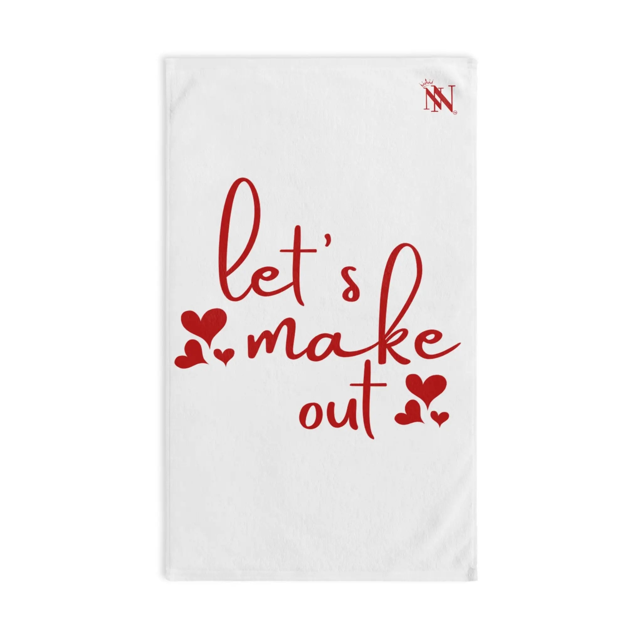 Let’s Make Out Hearts Cum Towel