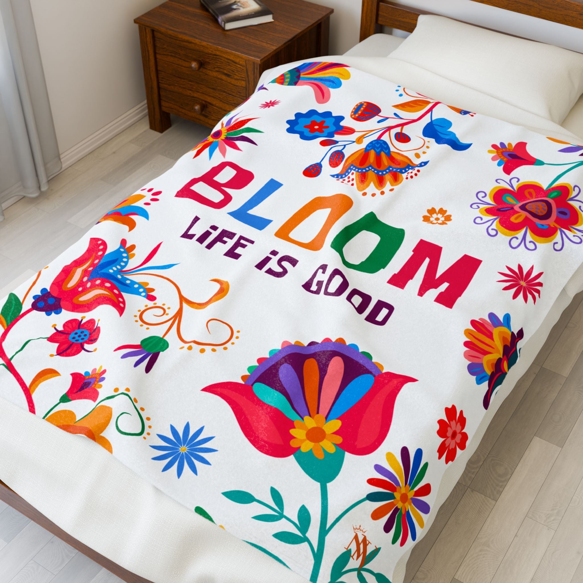 Bloom Life is Good | Mix & Match Soft Fun-Flirty Lovers’ Blankets
