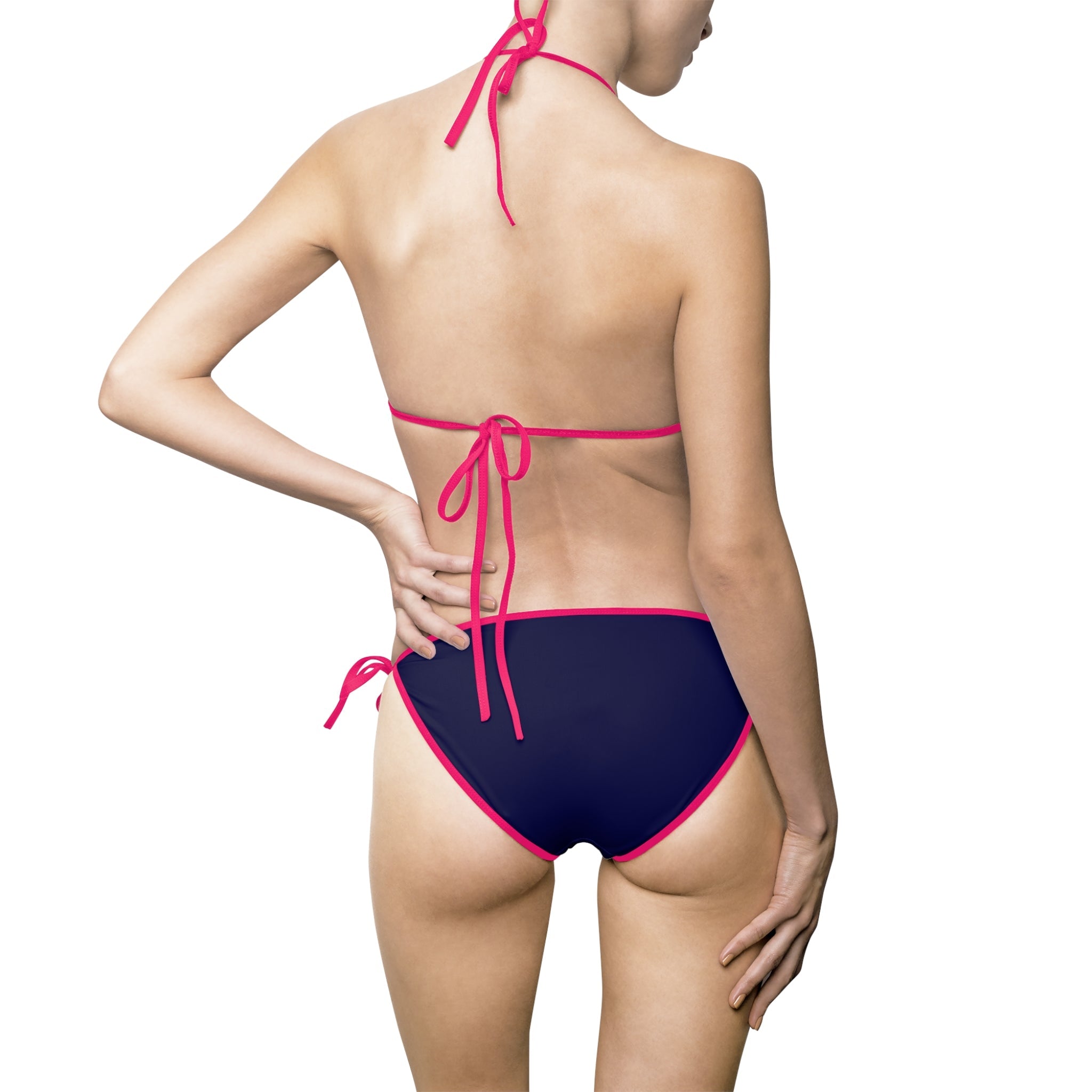 Navy Blue Strappy | Mix & Match Fun-Flirty Lovers’ String Bikinis