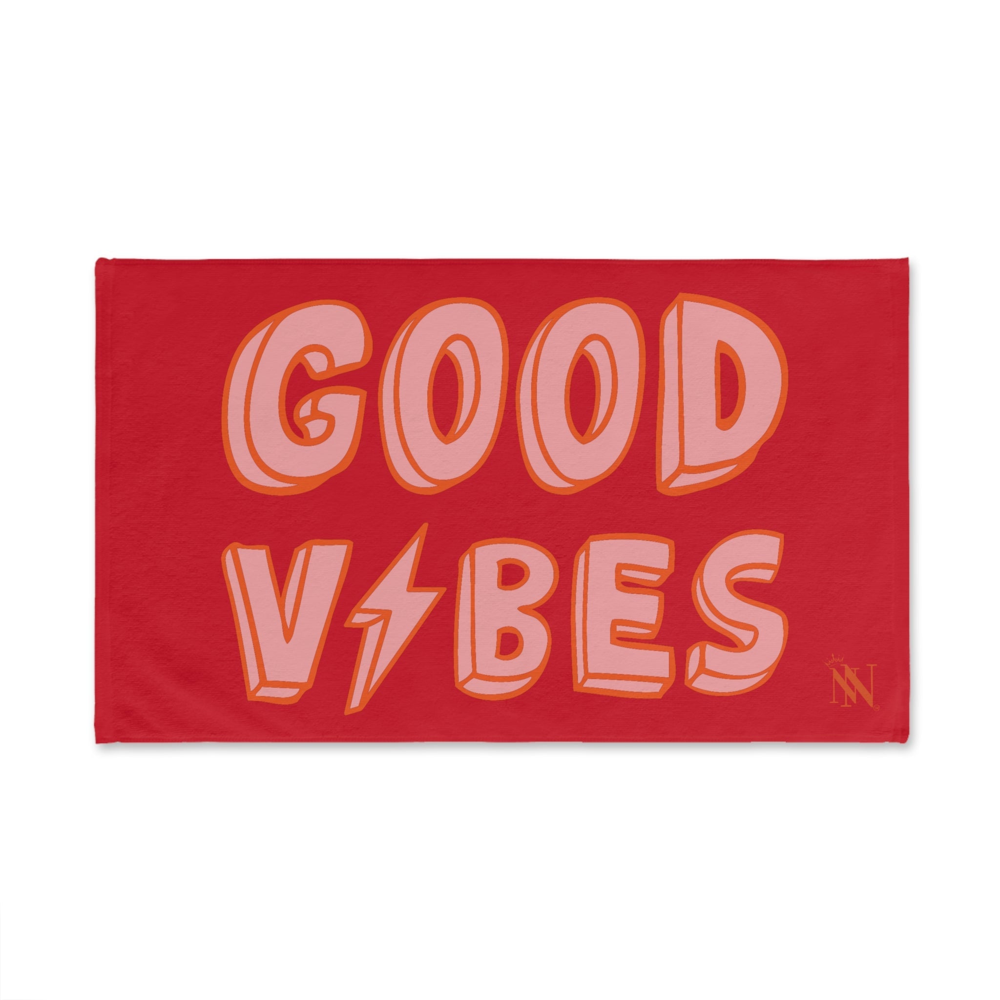 Good Vibes Red Electric Red Cum Towel