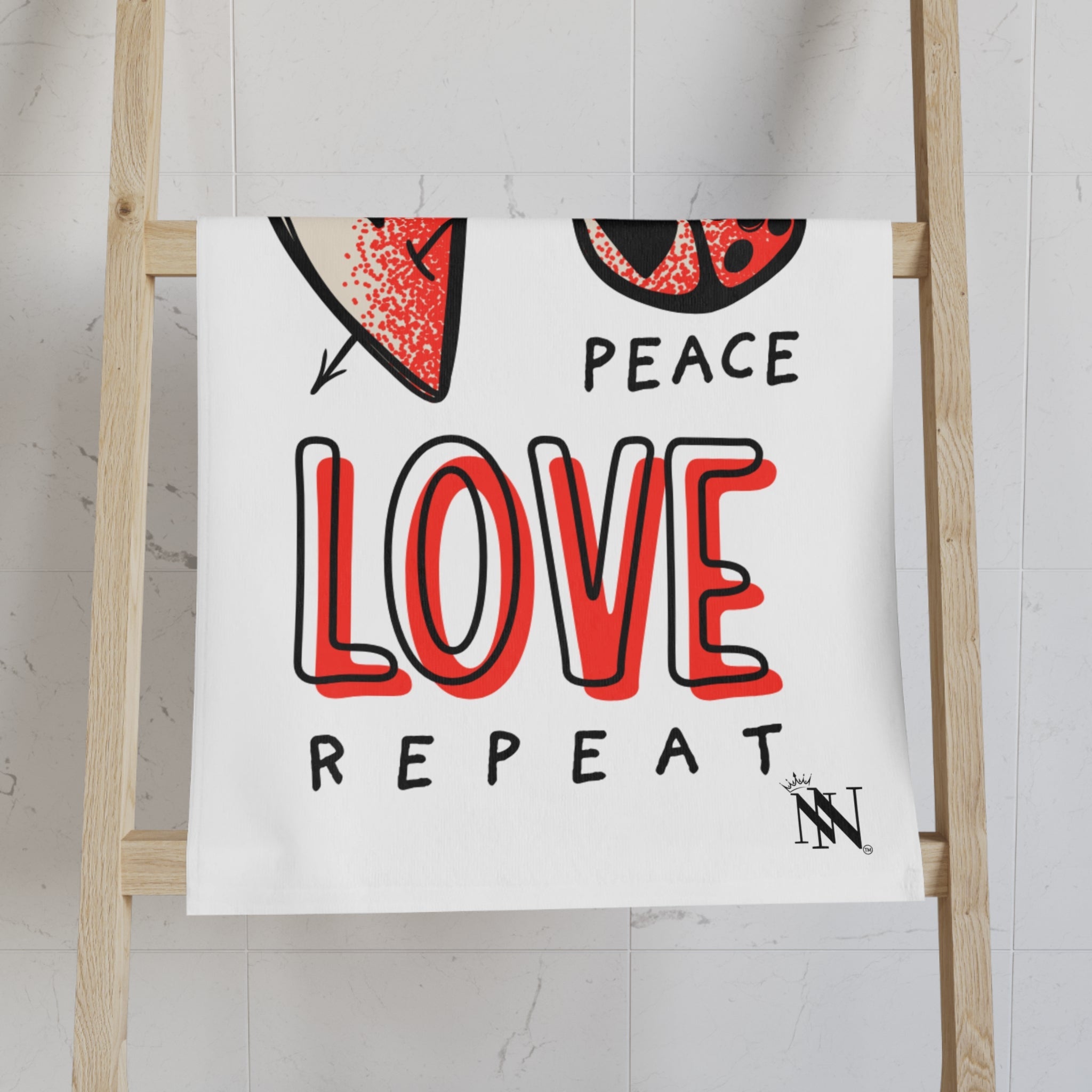 Peace Love Repeat Cum Towel