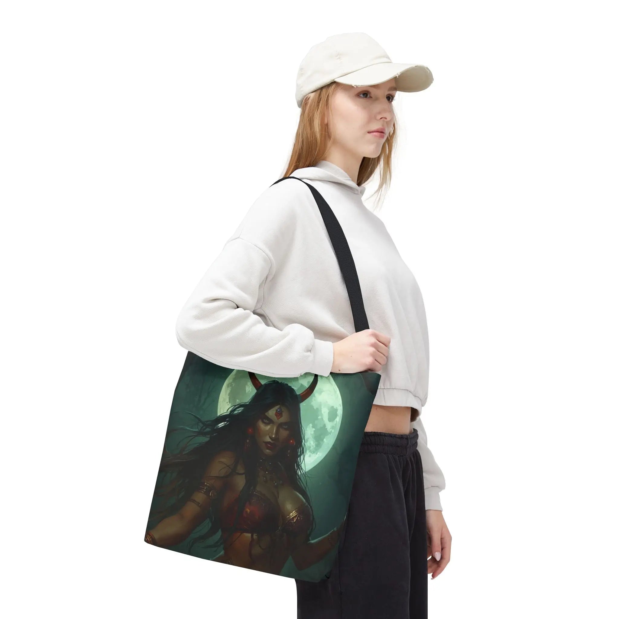 Horned Queen Fantasy Women Everyday Weekend Getaway Tote Bag