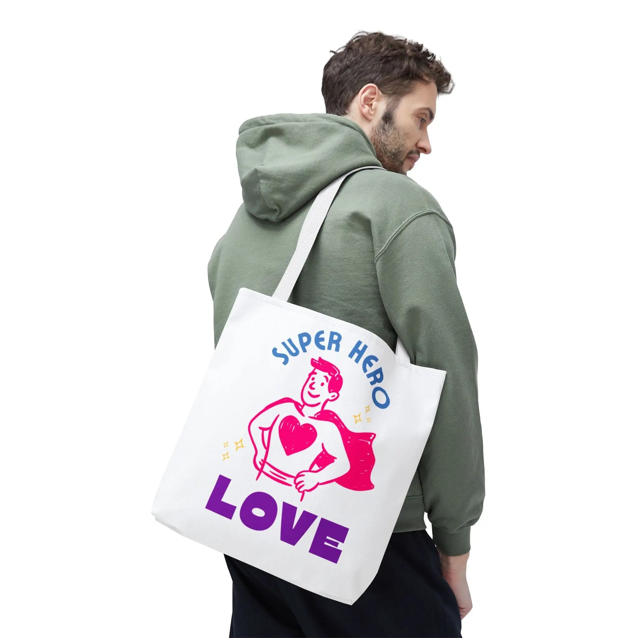 Super Hero Love Tote Bag